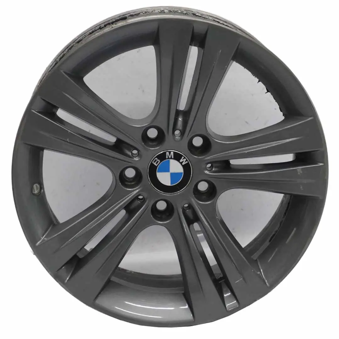 Grey Alloy Wheel Rim 17" Double Spoke 392 ET:37 7,5J to BMW F30 F31 F32 F33 with Part number 6796239 BMW F30 F31 F32 F33 Grey Alloy Wheel Rim 17" Double Spoke 392 ET:37 7,5J - SKU 6796239-6 - Part number 6796239