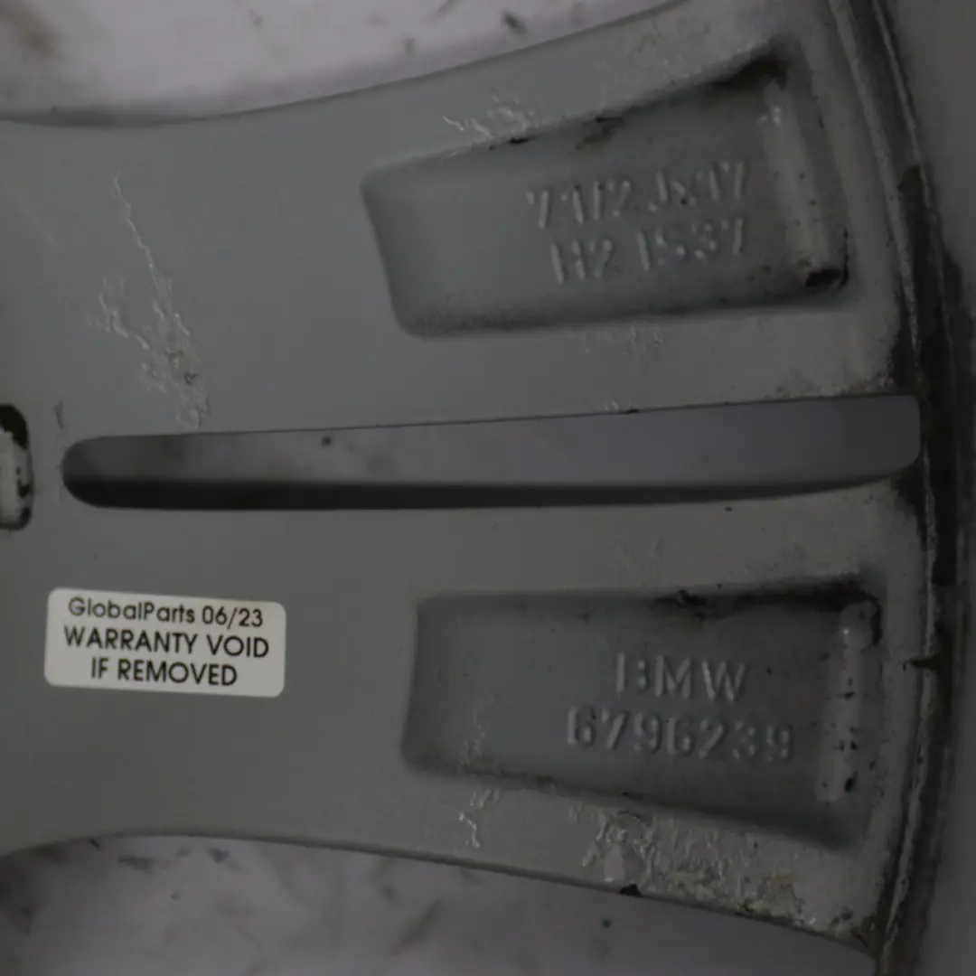 Grey Alloy Wheel Rim 17" Double Spoke 392 ET:37 7,5J to BMW F30 F31 F32 F33 with Part number 6796239 BMW F30 F31 F32 F33 Grey Alloy Wheel Rim 17" Double Spoke 392 ET:37 7,5J - SKU 6796239-6 - Part number 6796239