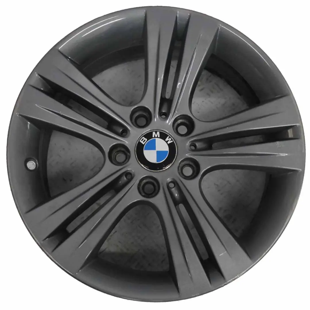 Grey Alloy Wheel Rim 17" Double Spoke 392 ET:37 7,5J to BMW F30 F31 F32 F33 with Part number 6796239 BMW F30 F31 F32 F33 Grey Alloy Wheel Rim 17" Double Spoke 392 ET:37 7,5J - SKU 6796239-6 - Part number 6796239