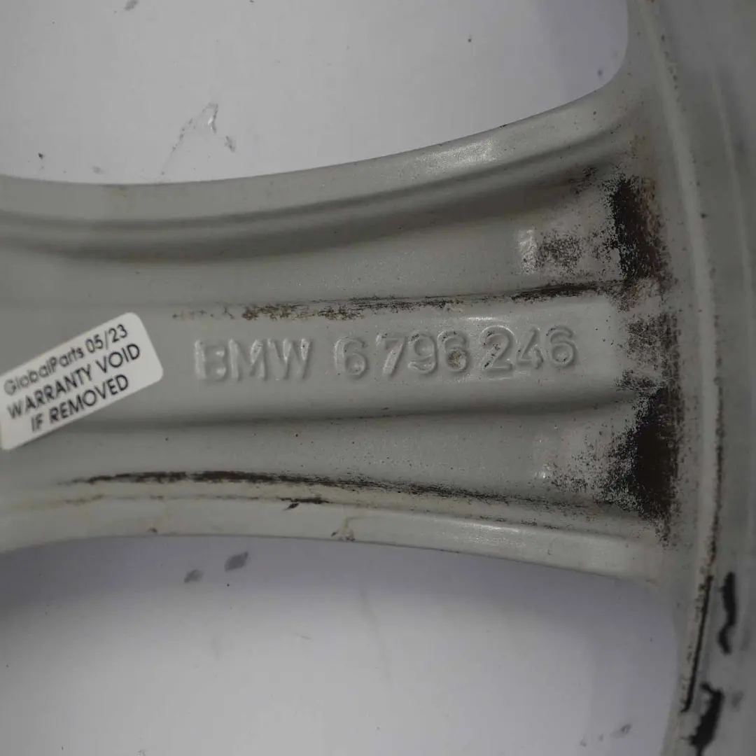 BMW F30 F31 F32 F33 Silver Alloy Wheel Rim 18" 8J ET:34 Star Spoke 396 - SKU 6796246-3 - Part number 6796246