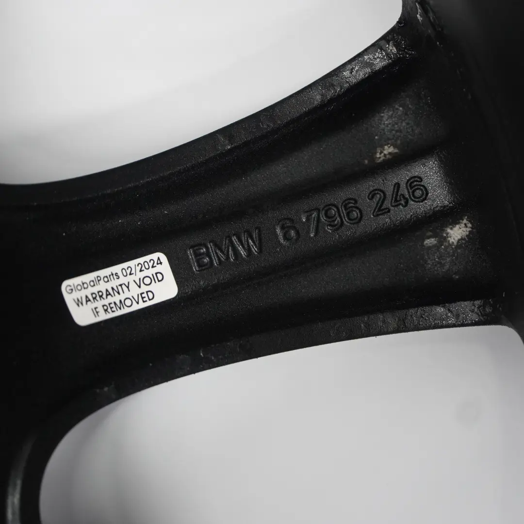 Alloy Wheel Rim 18" 8J ET:34 Star Spoke 396 to BMW F30 F31 F32 F33 Black with Part number 6796246 BMW F30 F31 F32 F33 Black Alloy Wheel Rim 18" 8J ET:34 Star Spoke 396 - SKU 6796246-7 - Part number 6796246