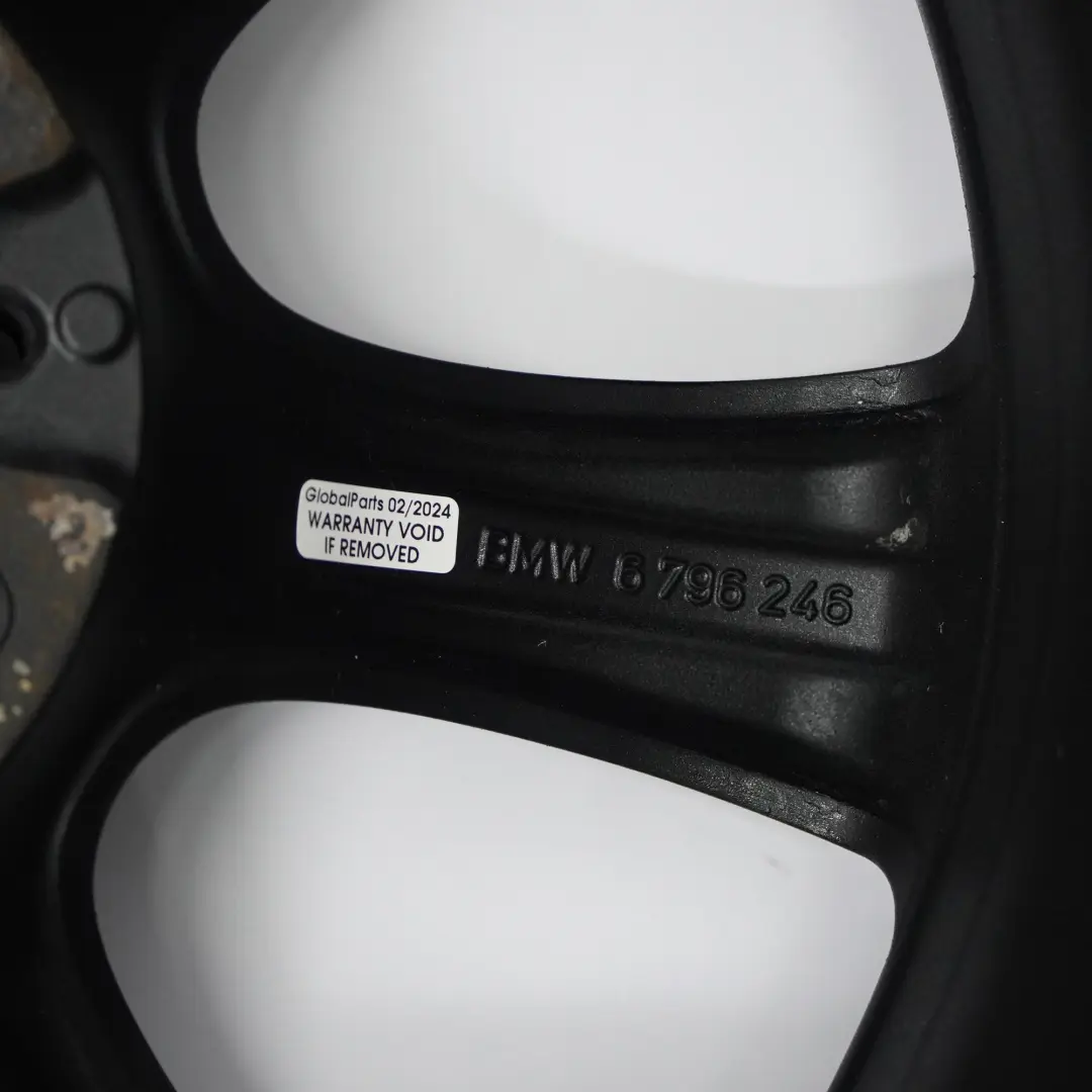 Alloy Wheel Rim 18" 8J ET:34 Star Spoke 396 to BMW F30 F31 F32 F33 Black with Part number 6796246 BMW F30 F31 F32 F33 Black Alloy Wheel Rim 18" 8J ET:34 Star Spoke 396 - SKU 6796246-8 - Part number 6796246