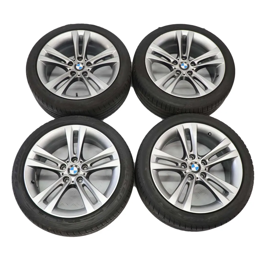 Complete Set 4x Wheels Rim 18" Tyres Double Spoke 397 Ferricgrey BMW F30 F31 F32 - SKU 6796247-SET - Part number 6796247