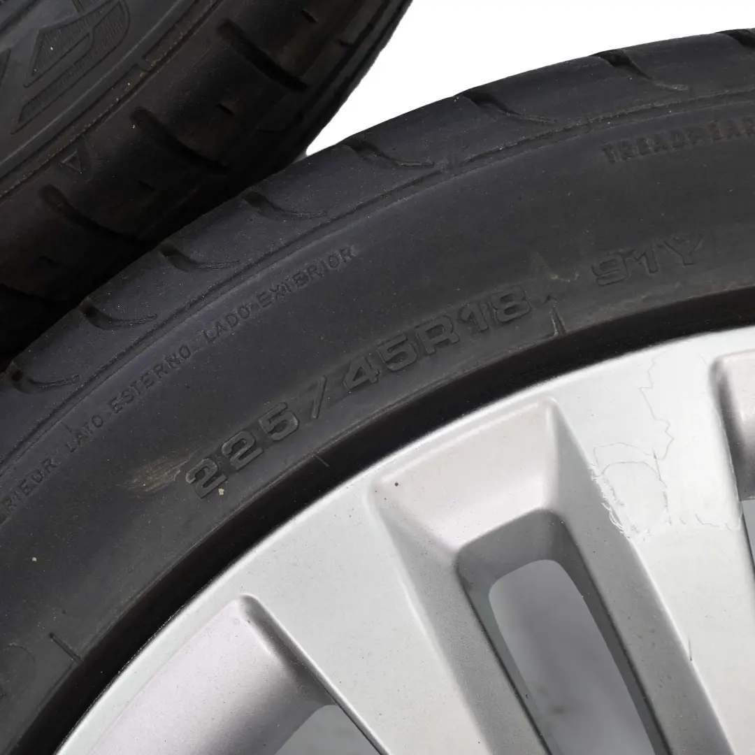 BMW F30 F31 F32 Set completo 4x Cerchi 18" Pneumatici Doppie razze Ferricgrey - SKU 6796247-SET - Numero di parte 6796247