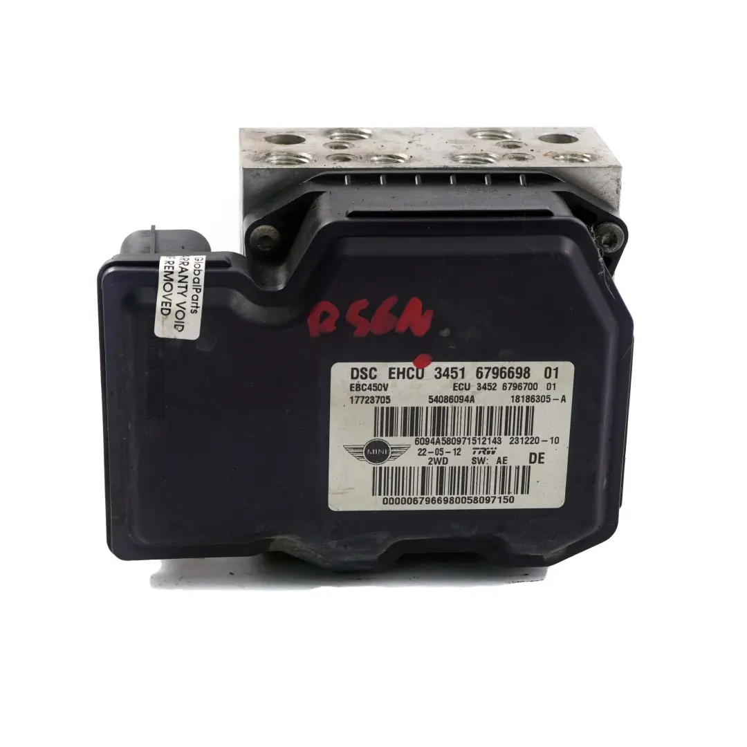 Bomba DSC Unidad De Freno Hidraulico 6796700 para Mini R55 R56 R57 LCI R60 con número de pieza 6874553 Mini R55 R56 R57 LCI R60 Bomba DSC Unidad De Freno Hidraulico 6796700 - SKU 6796698 - Número de pieza 6874553