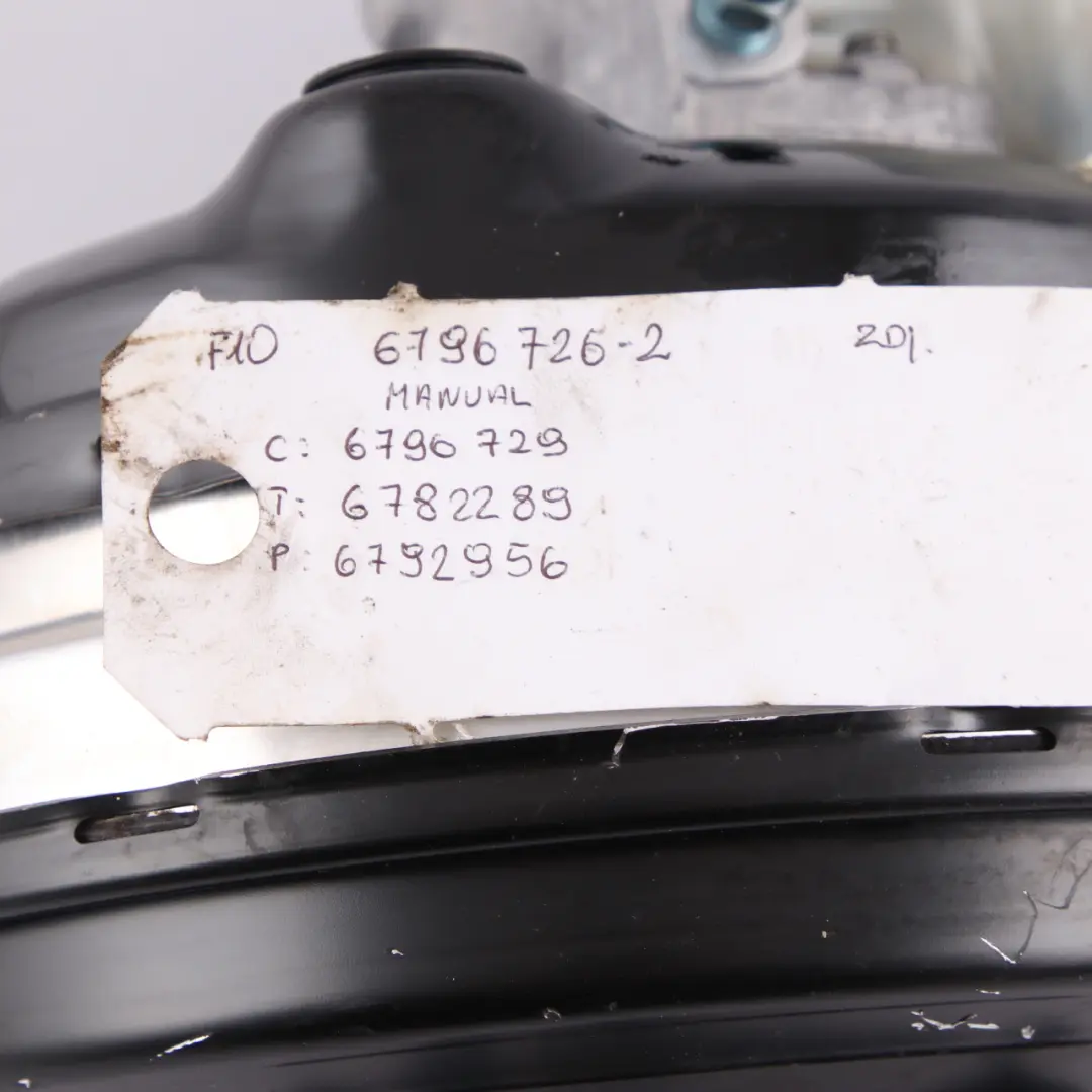Servo Booster Maître-cylindre Servo Unité de freinage pour BMW F10 F11 à propos du numéro de pièce 6796726 BMW F10 F11 Servo Booster Maître-cylindre Servo Unité de freinage - SKU 6796726-2 - Numéro de pièce 6796726
