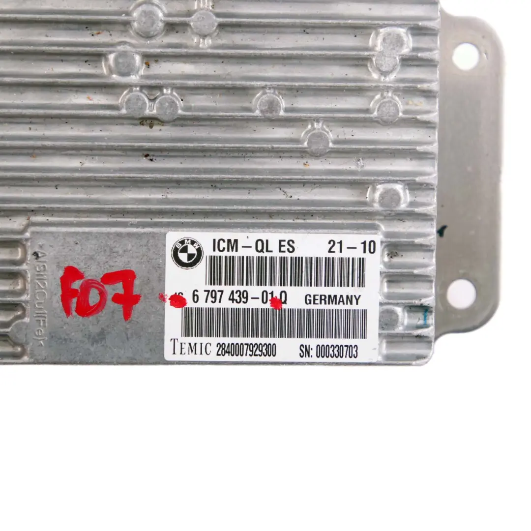 ICM Management Control Unit Module DSC Brakes pour BMW F07 GT à propos du numéro de pièce 6797439 BMW F07 GT ICM Management Control Unit Module DSC Brakes - SKU 6797439 - Numéro de pièce 6797439