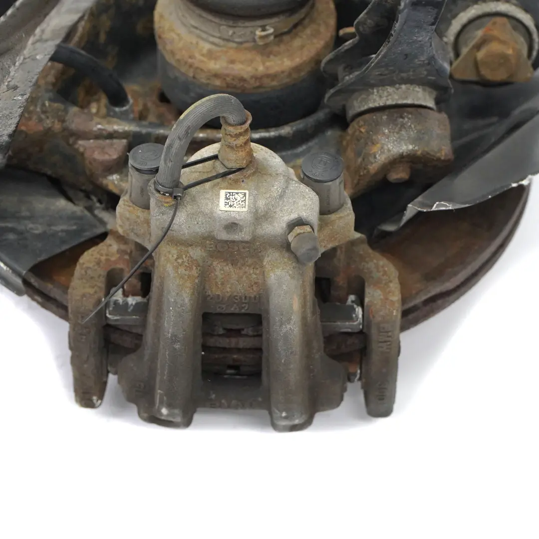 Roue arrière gauche suspension jambe moyeu étrier de frein pour BMW F32 F33 418d 420d à propos du numéro de pièce 6797507 BMW F32 F33 418d 420d Roue arrière gauche suspension jambe moyeu étrier de frein - SKU 6797507-4 - Numéro de pièce 6797507