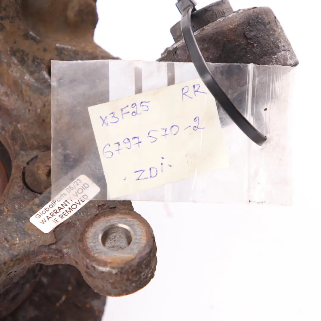 Carrier Rear Right O/S Axle Suspension Bracket Mount to BMW X3 F25 Wheel with Part number 6797570 BMW X3 F25 Wheel Carrier Rear Right O/S Axle Suspension Bracket Mount - SKU 6797570-2 - Part number 6797570