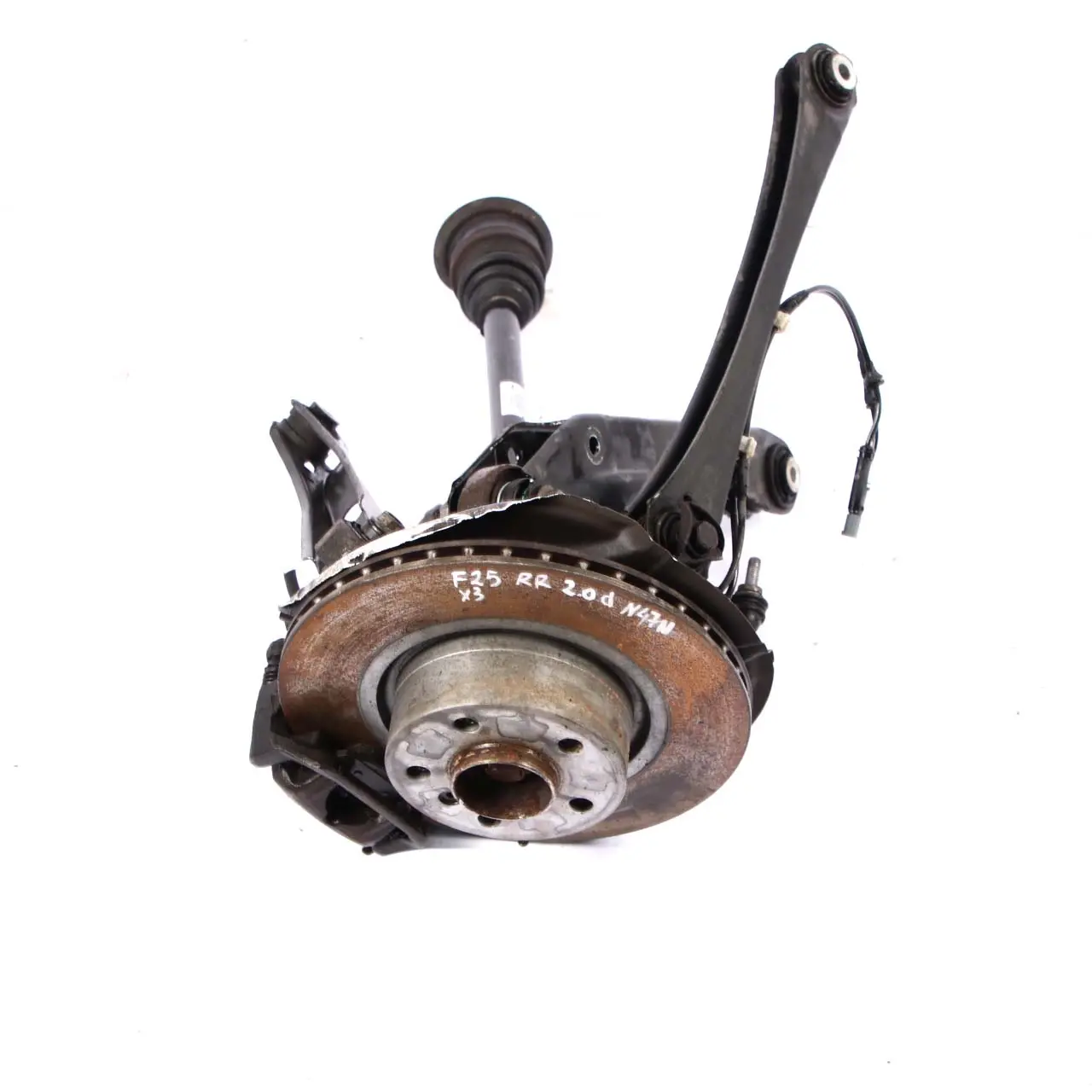 BMW X3 F25 20dX N47N Hinten Rechts Radnabe Federbein Bremssattel Scheibe