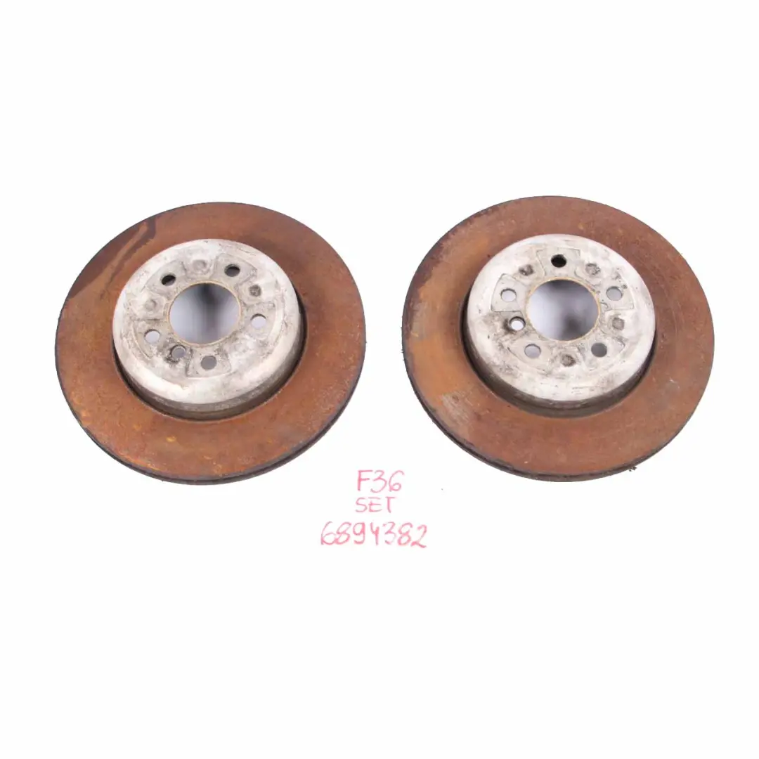 Brake Disc BMW F30 F36 Rear Left Right Wheel Ventilated Perforated Set 345X24 to with Part number 6797607 Brake Disc BMW F30 F36 Rear Left Right Wheel Ventilated Perforated Set 345X24 - SKU 6797607 - Part number 6797607