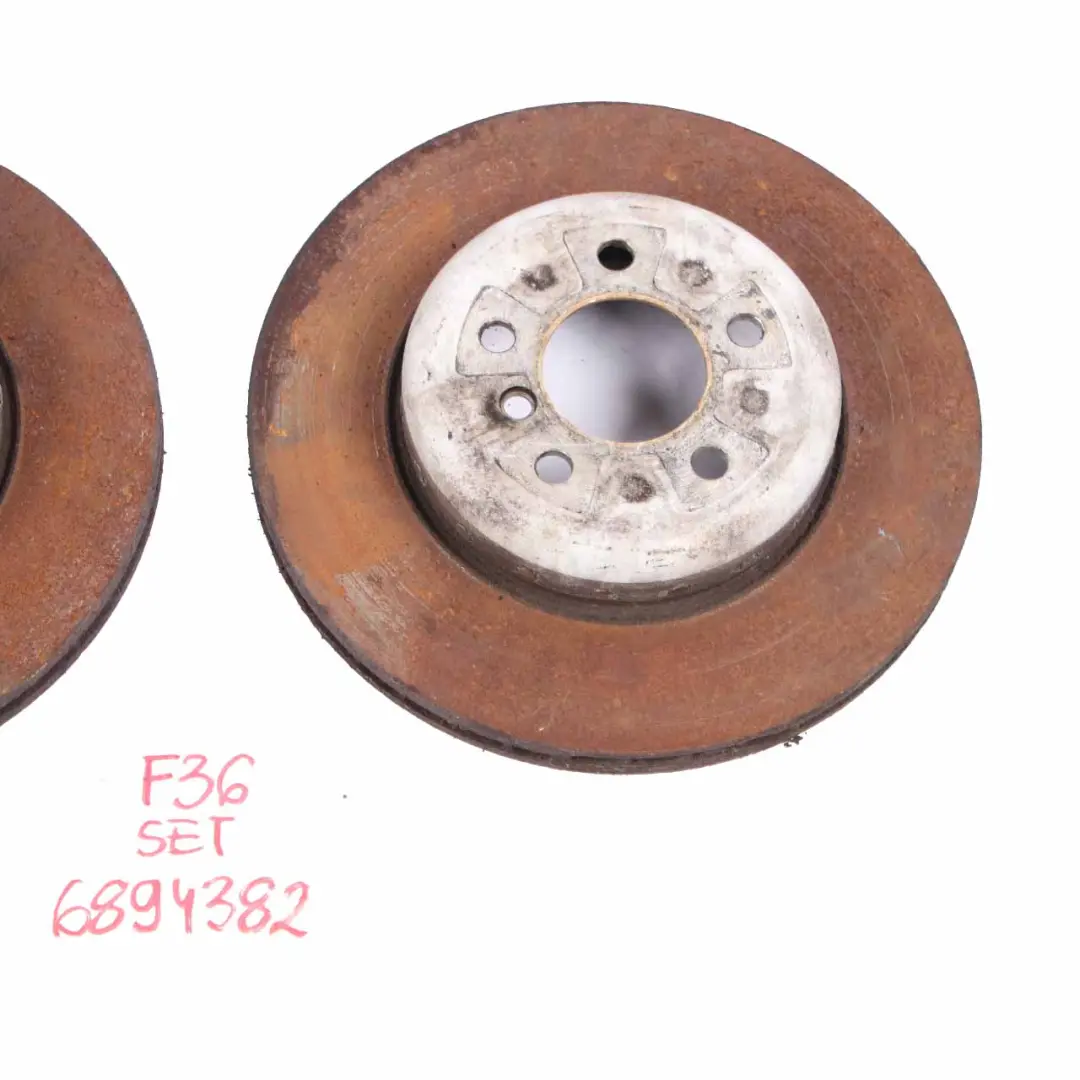 Brake Disc BMW F30 F36 Rear Left Right Wheel Ventilated Perforated Set 345X24 - SKU 6797607 - Part number 6797607