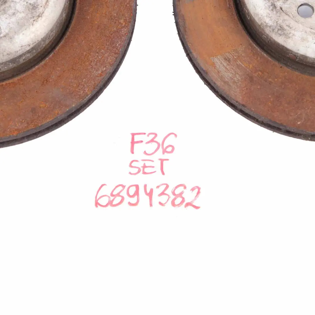 Brake Disc BMW F30 F36 Rear Left Right Wheel Ventilated Perforated Set 345X24 to with Part number 6797607 Brake Disc BMW F30 F36 Rear Left Right Wheel Ventilated Perforated Set 345X24 - SKU 6797607 - Part number 6797607