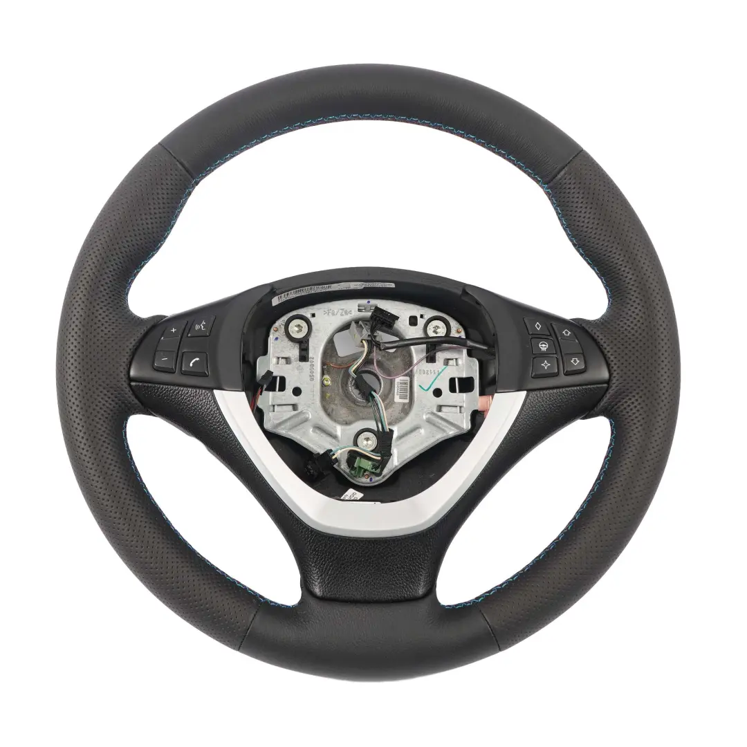  Steering Wheel BMW X5 E70 Heated NEW Black Leather Sport M-tricolored - SKU 6797910-1 - Part number 6797910