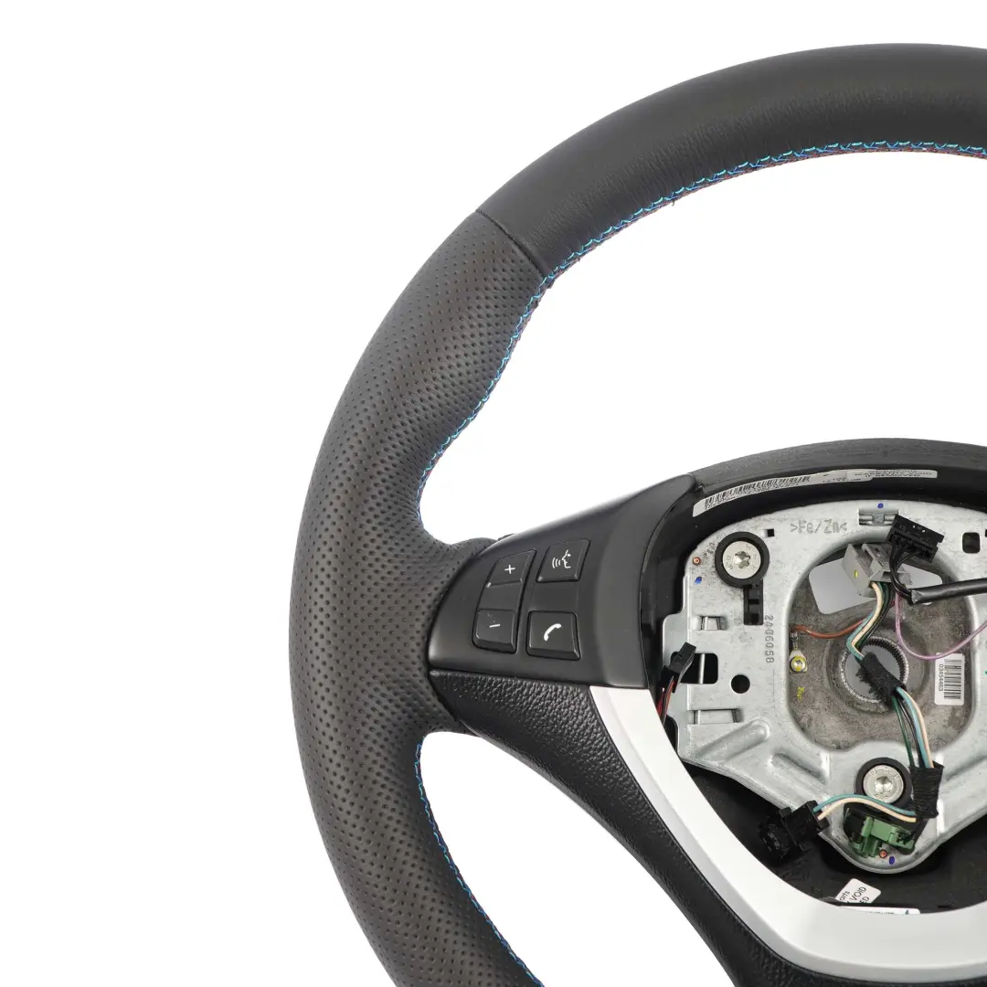 Steering Wheel BMW X5 E70 Heated NEW Black Leather Sport M-tricolored to with Part number 6797910 Steering Wheel BMW X5 E70 Heated NEW Black Leather Sport M-tricolored - SKU 6797910-1 - Part number 6797910