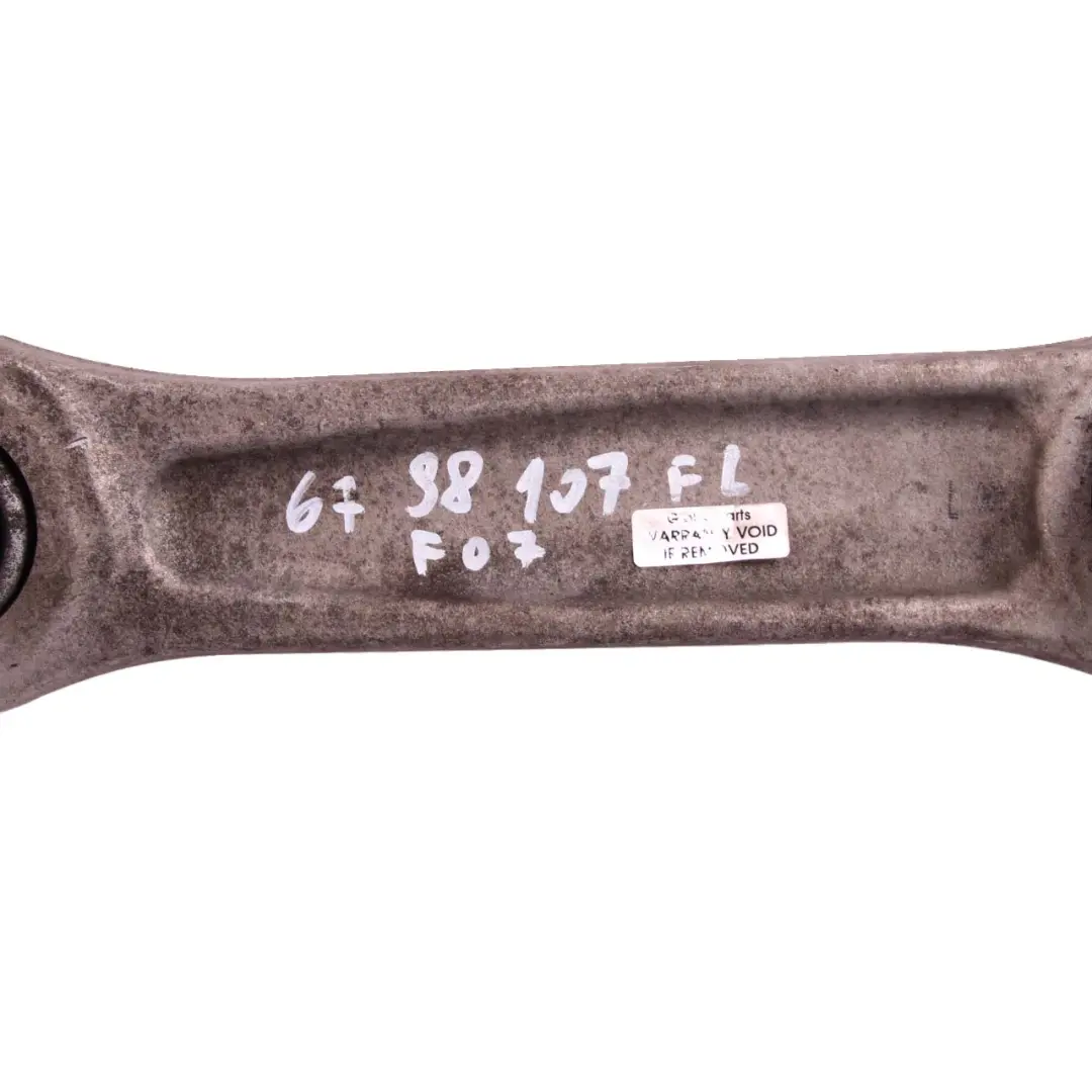 Brazo Control Barra Tensión Inferior Soporte Delantera Izquierda para BMW F01 F07 GT con número de pieza 6798107 BMW F01 F07 GT Brazo Control Barra Tensión Inferior Soporte Delantera Izquierda - SKU 6798107 - Número de pieza 6798107
