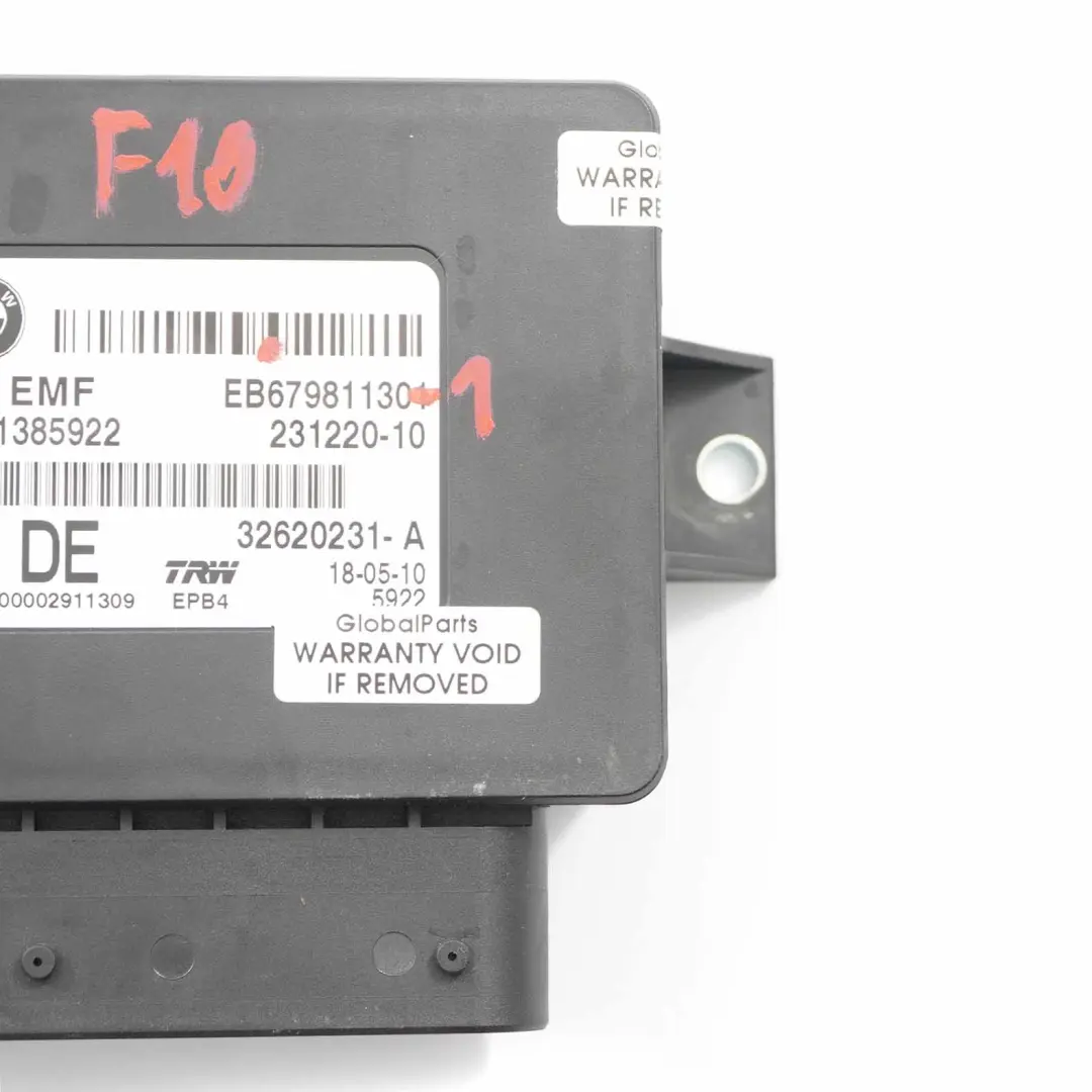 Steuergerät Modul Parken Handbremse EMF für BMW F10 F11 LCI mit Teilenummer 6798113 BMW F10 F11 LCI Steuergerät Modul Parken Handbremse EMF - SKU 6798113-1 - Teilenummer 6798113
