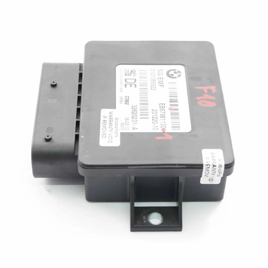 Módulo Unidad Control Freno Mano Estacionamiento EMF para BMW F10 F11 LCI con número de pieza 6798113 BMW F10 F11 LCI Módulo Unidad Control Freno Mano Estacionamiento EMF - SKU 6798113-1 - Número de pieza 6798113