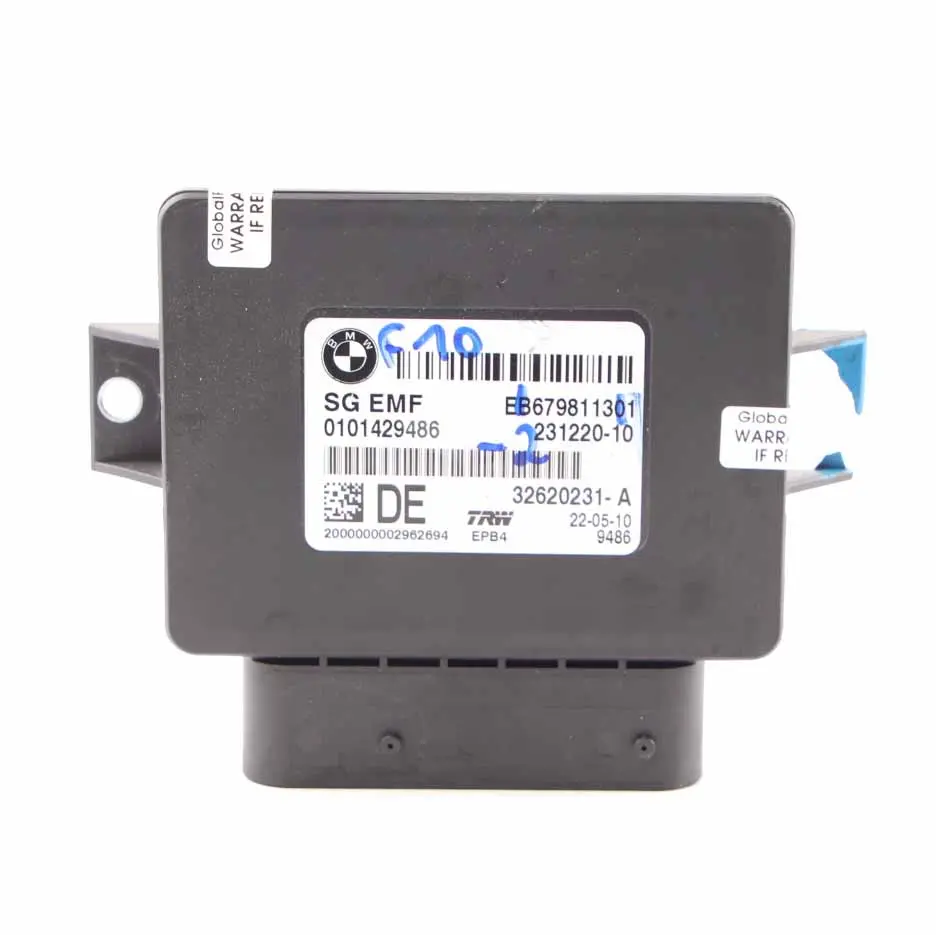 Control Unit Module Parking Handbrake EMF to BMW F10 F11 LCI with Part number 6798113 BMW F10 F11 LCI Control Unit Module Parking Handbrake EMF - SKU 6798113-2 - Part number 6798113