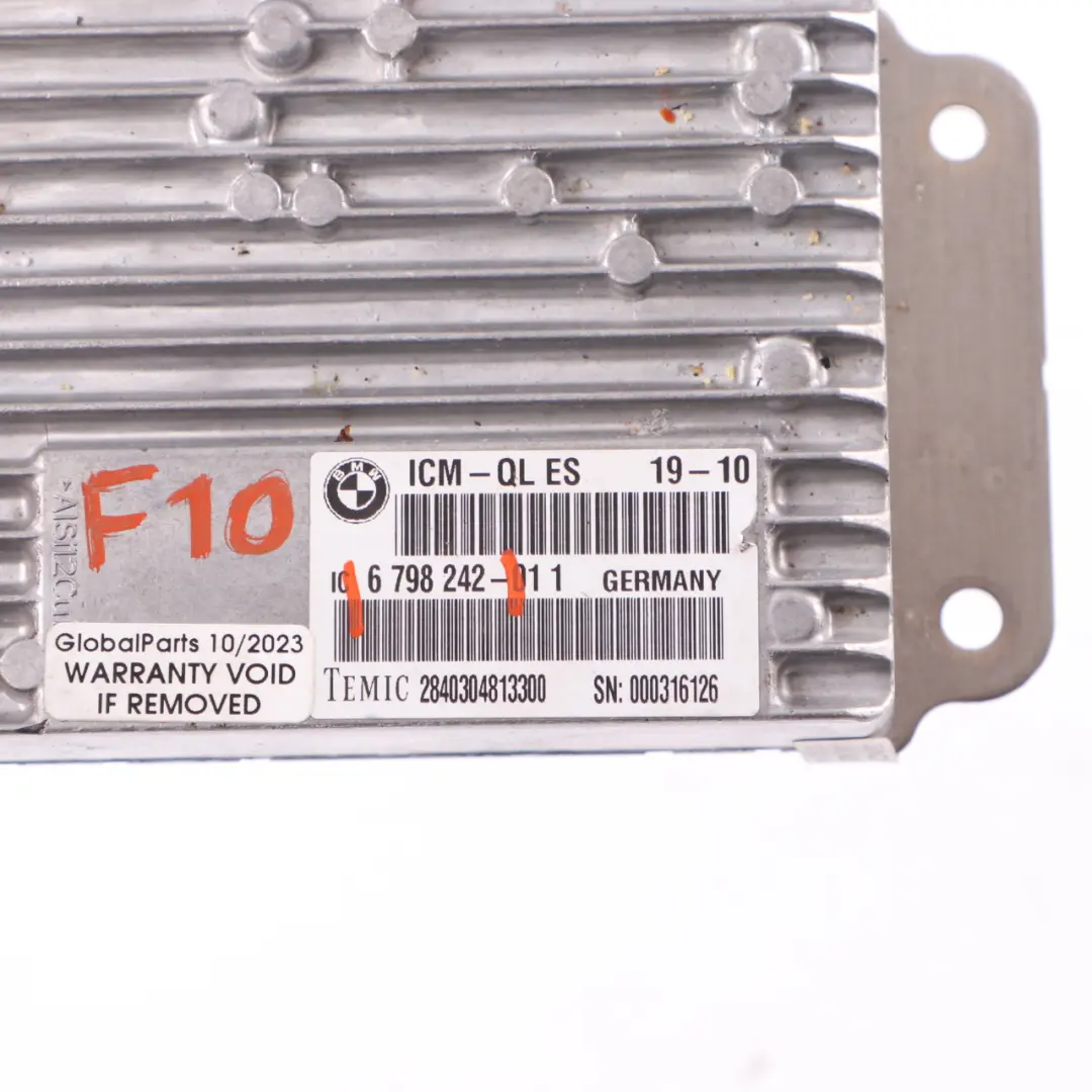  ICM Module BMW F10 F11 Integrated Chassis Management QL ES Control Unit - SKU 6798242 - Part number 6798242