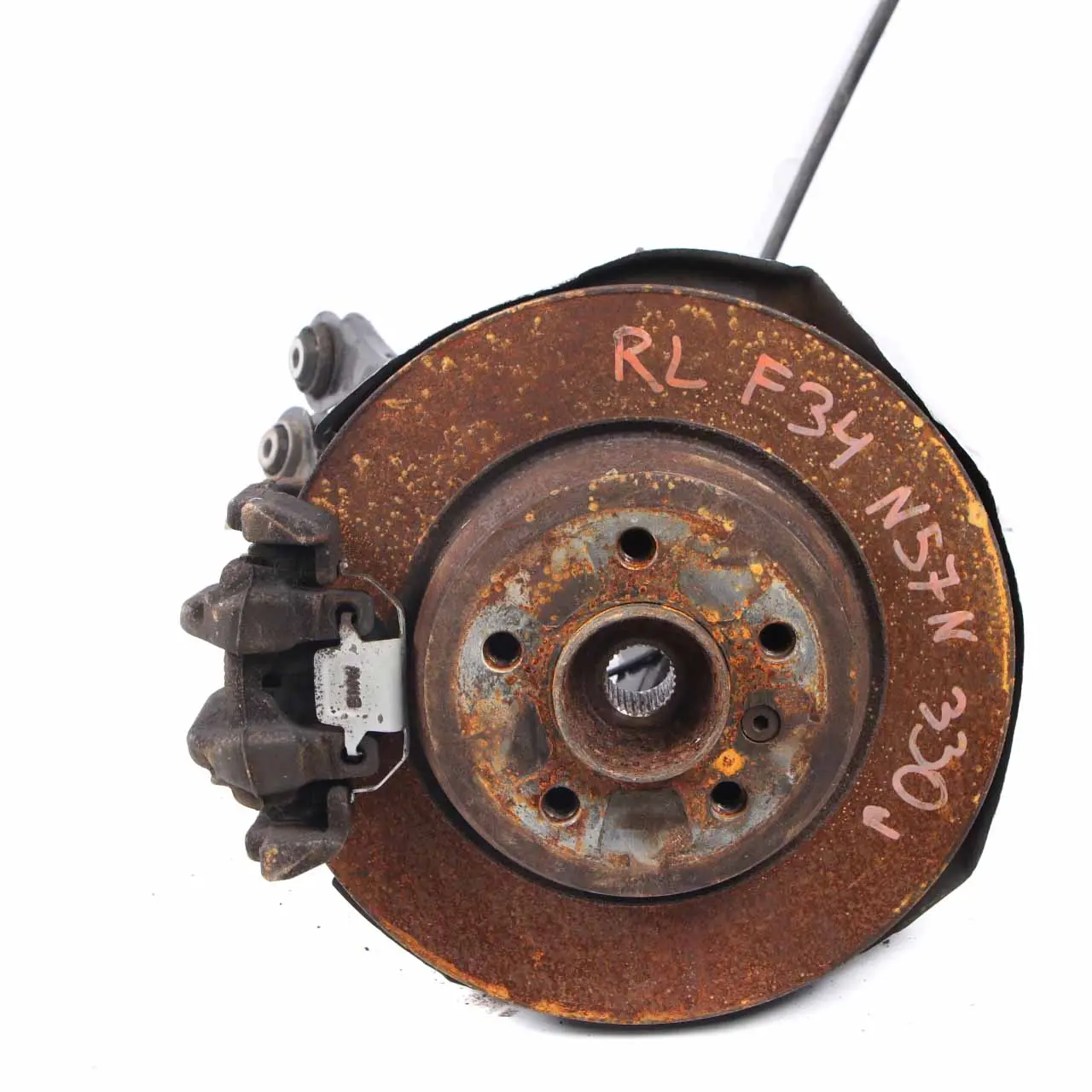 BMW F34 GT 330d N57N Rear Left N/S Leg Suspension Axle Brake Disc Hub Set