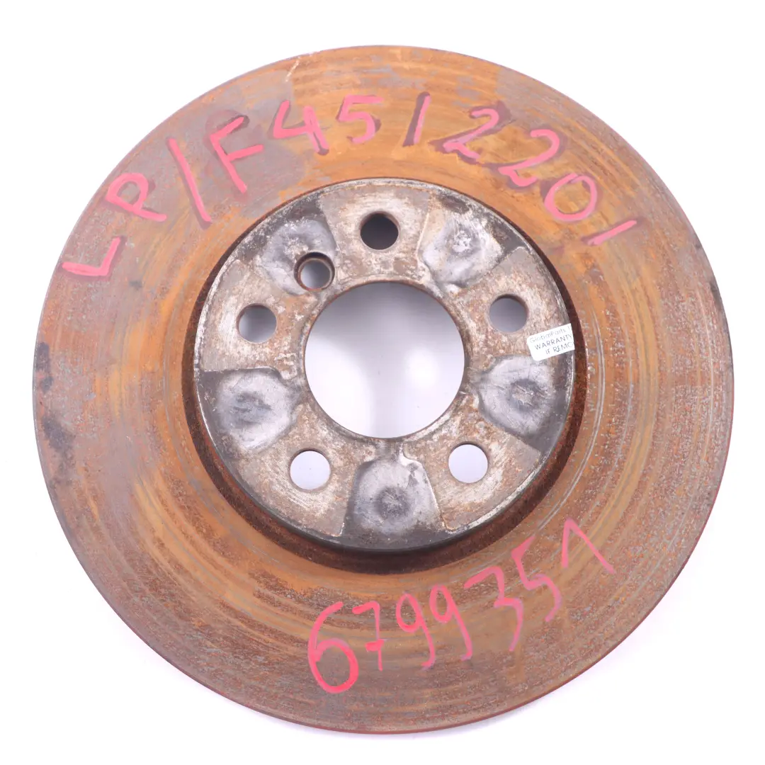 Disco freno BMW F45 X1 F48 Mini F54 F60 anteriore sinistro destro 307X24 - SKU 6799351 - Numero di parte 6799351