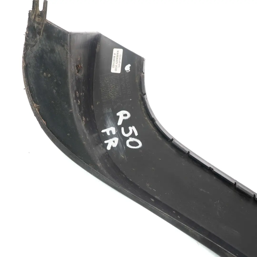 Pannello Spoiler Anteriore Destro Schwarz Nero per Mini Cooper R50 con numero di parte 6800133 Mini Cooper R50 Pannello Spoiler Anteriore Destro Schwarz Nero - SKU 6800133 - Numero di parte 6800133