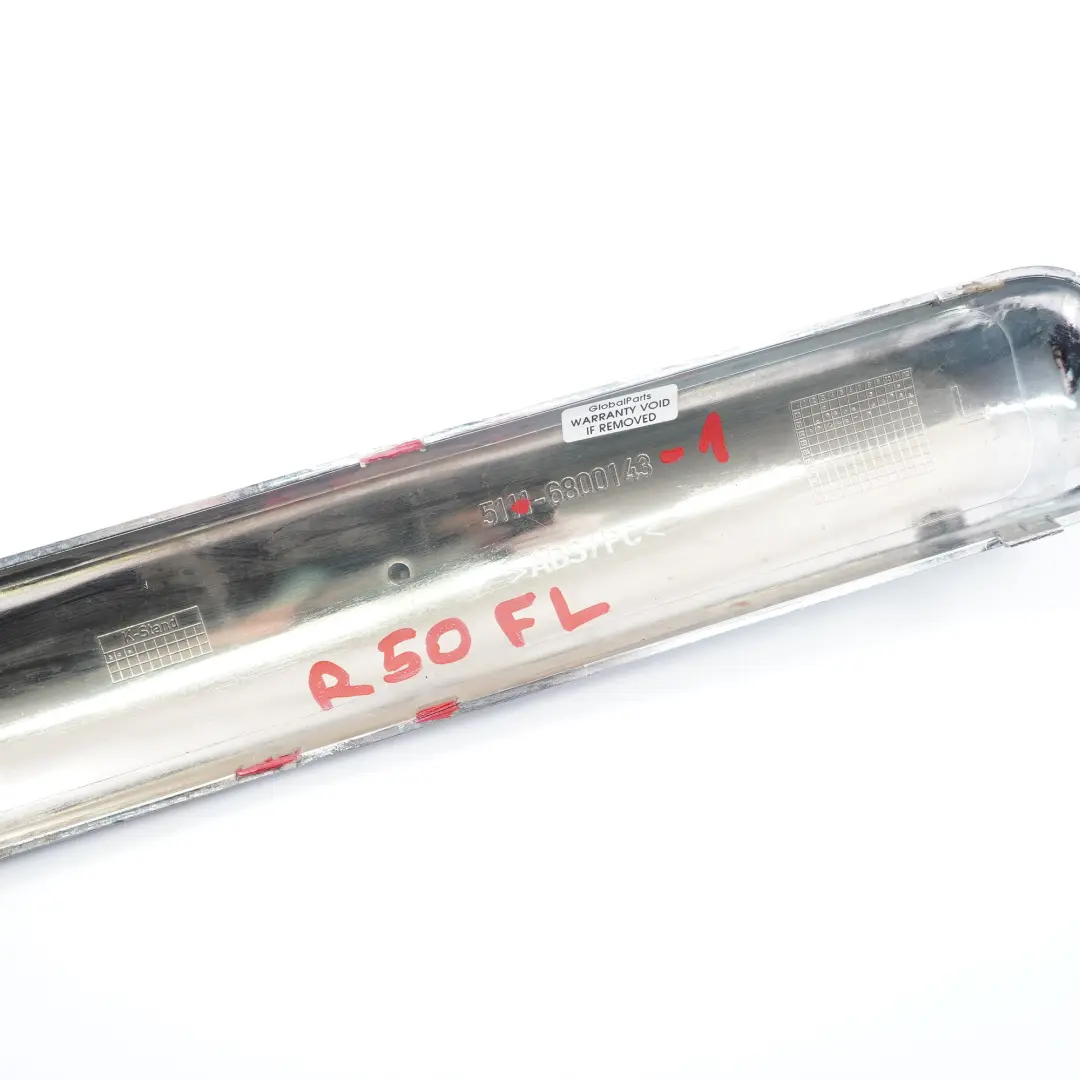 Embellecedor Parachoques Delantero Izquierdo Cromado para Mini One D R50 con número de pieza 6800143 Mini One D R50 Embellecedor Parachoques Delantero Izquierdo Cromado - SKU 7116809 - Número de pieza 6800143