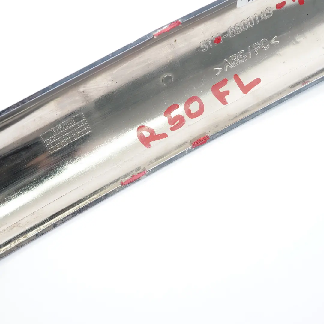 Pare-chocs avant gauche chrome pour Mini R50 One D à propos du numéro de pièce 6800143 Mini R50 One D Pare-chocs avant gauche chrome - SKU 7116809 - Numéro de pièce 6800143