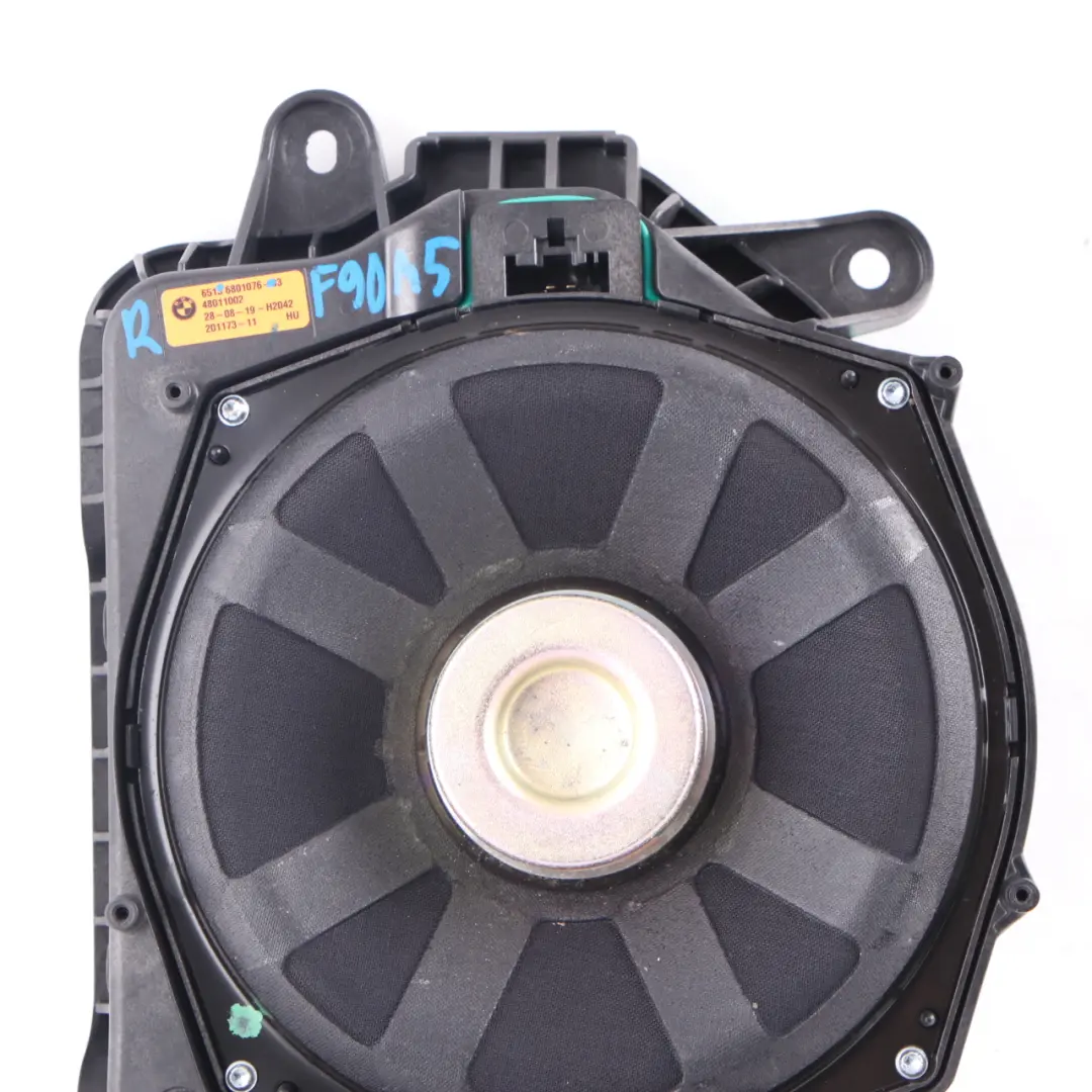  Subwoofer anteriore BMW F90 M5 G11 G30 Altoparlante centrale destro HiFi - SKU 6801076 - Numero di parte 6801076