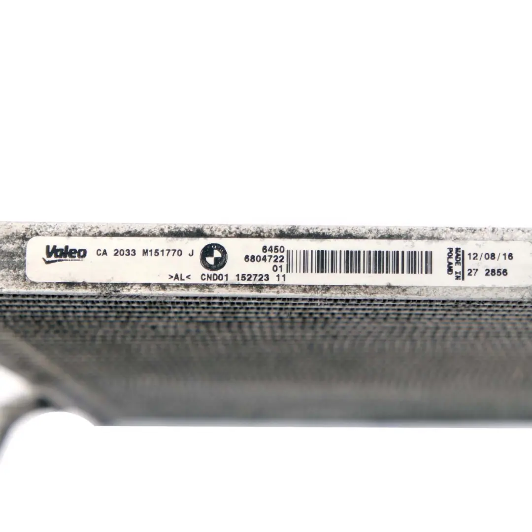 Conditioning A/C Radiator Condenser to BMW 1 2 3 F20 F21 F23 F30 F31 Air with Part number 6804722 BMW 1 2 3 F20 F21 F23 F30 F31 Air Conditioning A/C Radiator Condenser - SKU 6804722 - Part number 6804722
