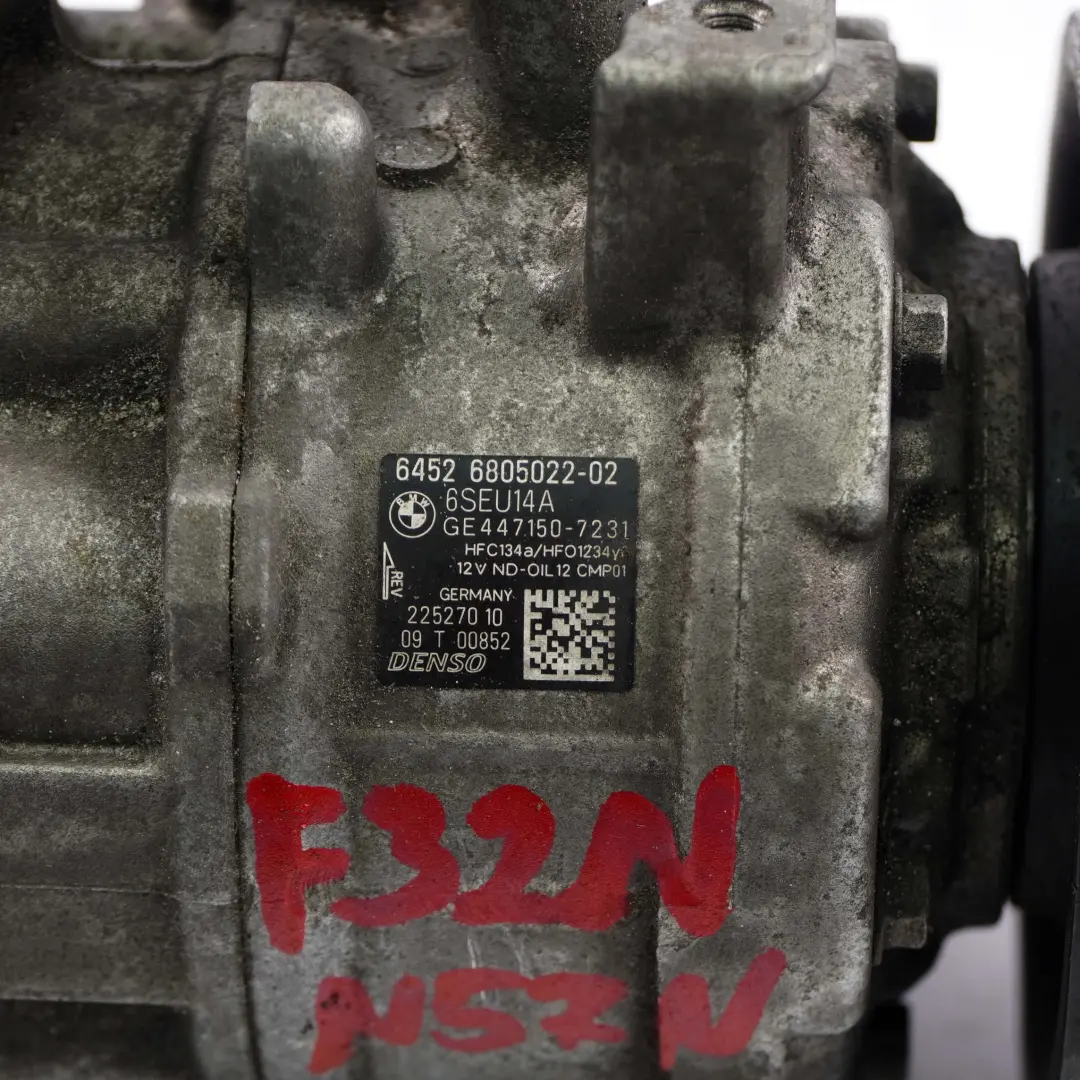 N57N N57Z Klimaanlage A/C Air Con Kompressor für BMW F32 F33 LCI 430d 435d mit Teilenummer 6805022 BMW F32 F33 LCI 430d 435d N57N N57Z Klimaanlage A/C Air Con Kompressor - SKU 6805022 - Teilenummer 6805022