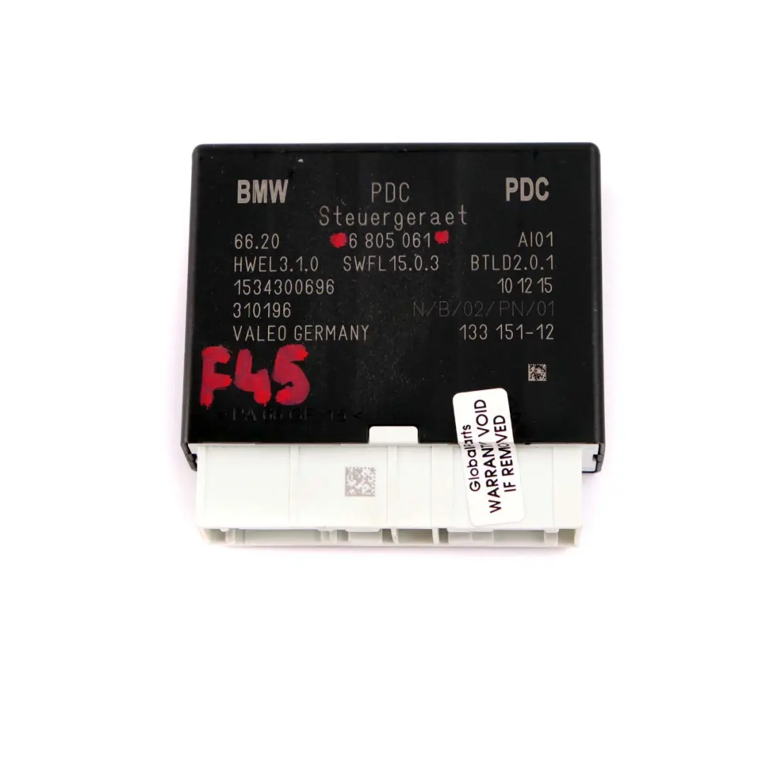 Parkassistent PDC Steuergerät Modul für BMW F45 F46 Mini F55 F56 F57 mit Teilenummer 6805061 BMW F45 F46 Mini F55 F56 F57 Parkassistent PDC Steuergerät Modul - SKU 6805061 - Teilenummer 6805061