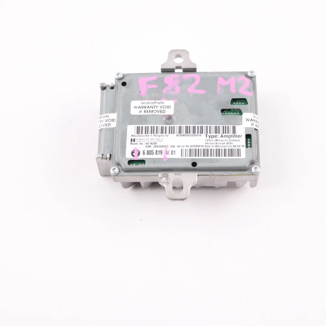 Sound Unit BMW F80 M3 F82 F83 M4 F87 M2 Control Module Design to Active with Part number 6805819 Active Sound Unit BMW F80 M3 F82 F83 M4 F87 M2 Control Module Design - SKU 6805819 - Part number 6805819