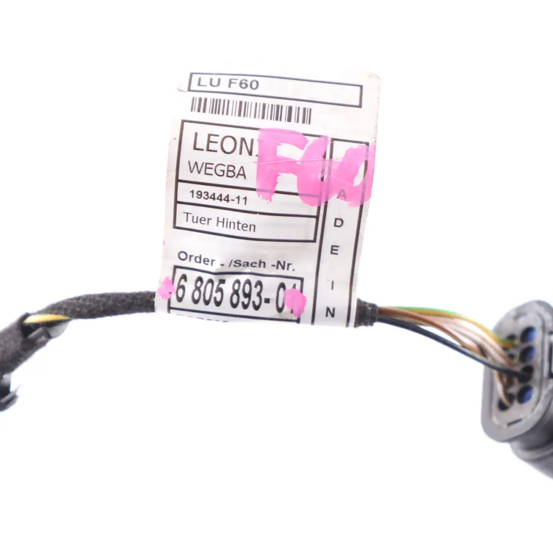 Faisceau de câblage de porte arrière gauche droite pour Mini F60 Countryman à propos du numéro de pièce 6805893 Mini F60 Countryman Faisceau de câblage de porte arrière gauche droite - SKU 6805893 - Numéro de pièce 6805893