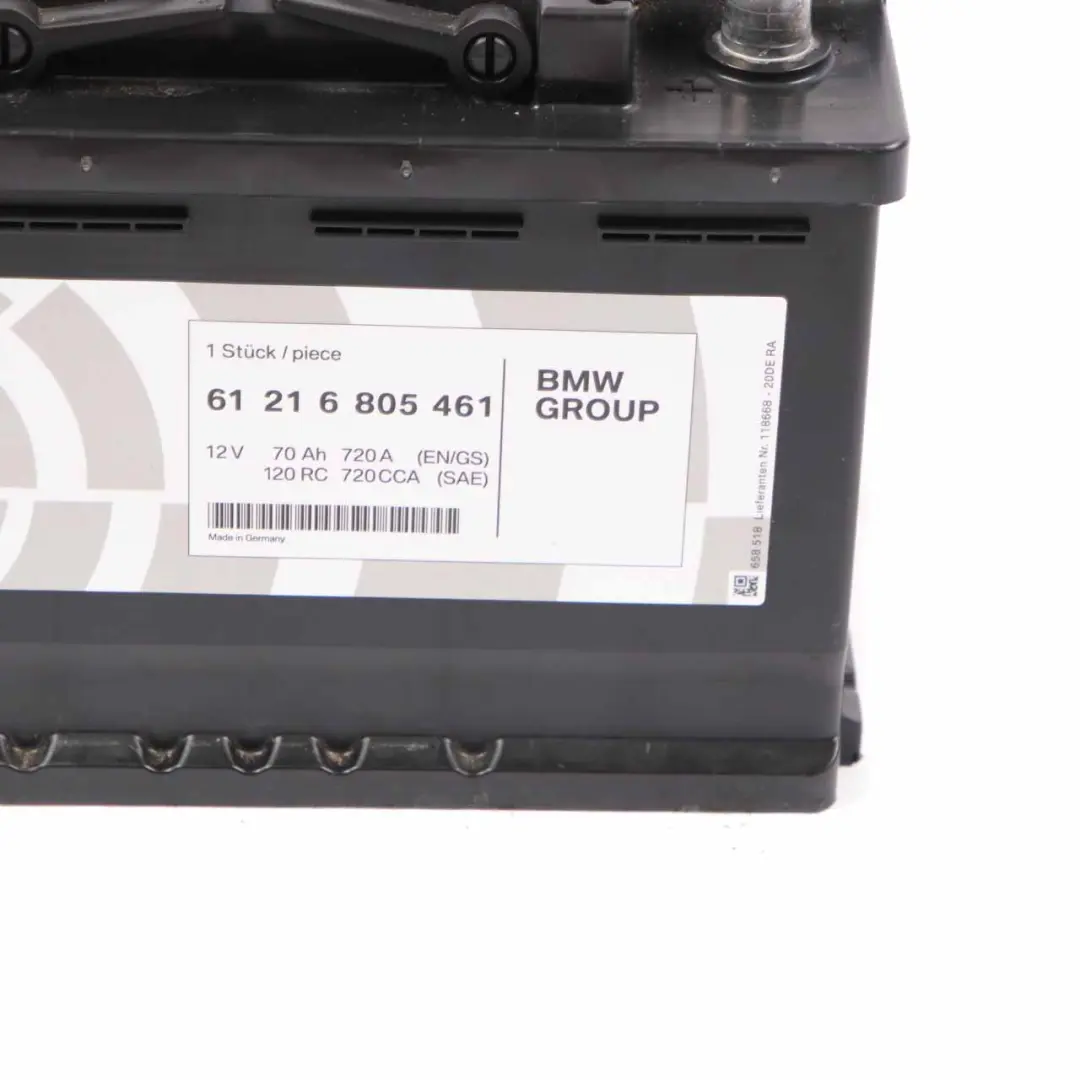 VRLA / AGM 12V Accumulator Battery 70Ah 720A to BMW with Part number 6806749 BMW VRLA / AGM 12V Accumulator Battery 70Ah 720A - SKU 6806749 - Part number 6806749