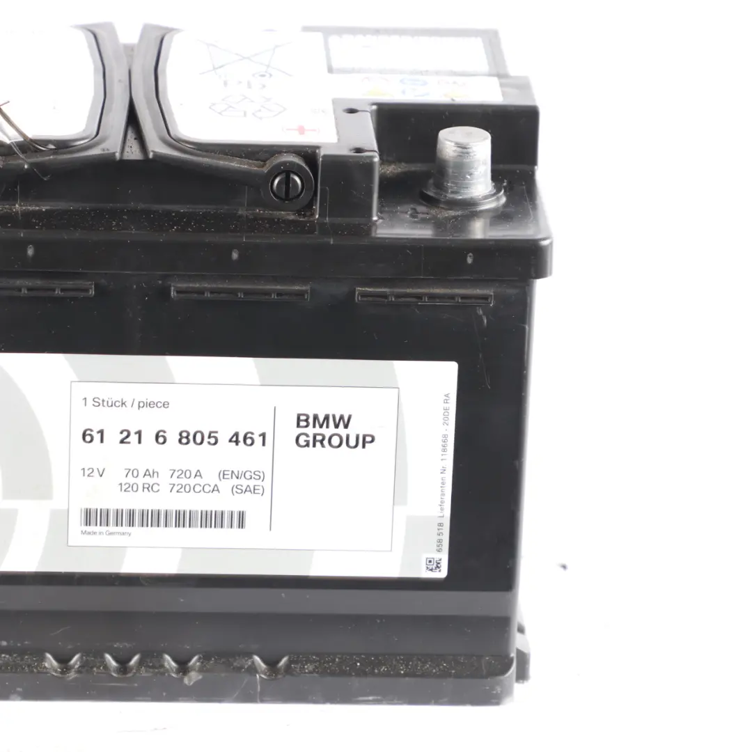 Banner AGM 12V Accumulator Battery 70Ah 720A 6805461 to BMW with Part number 9321980 BMW Banner AGM 12V Accumulator Battery 70Ah 720A 6805461 - SKU 6806757 - Part number 9321980
