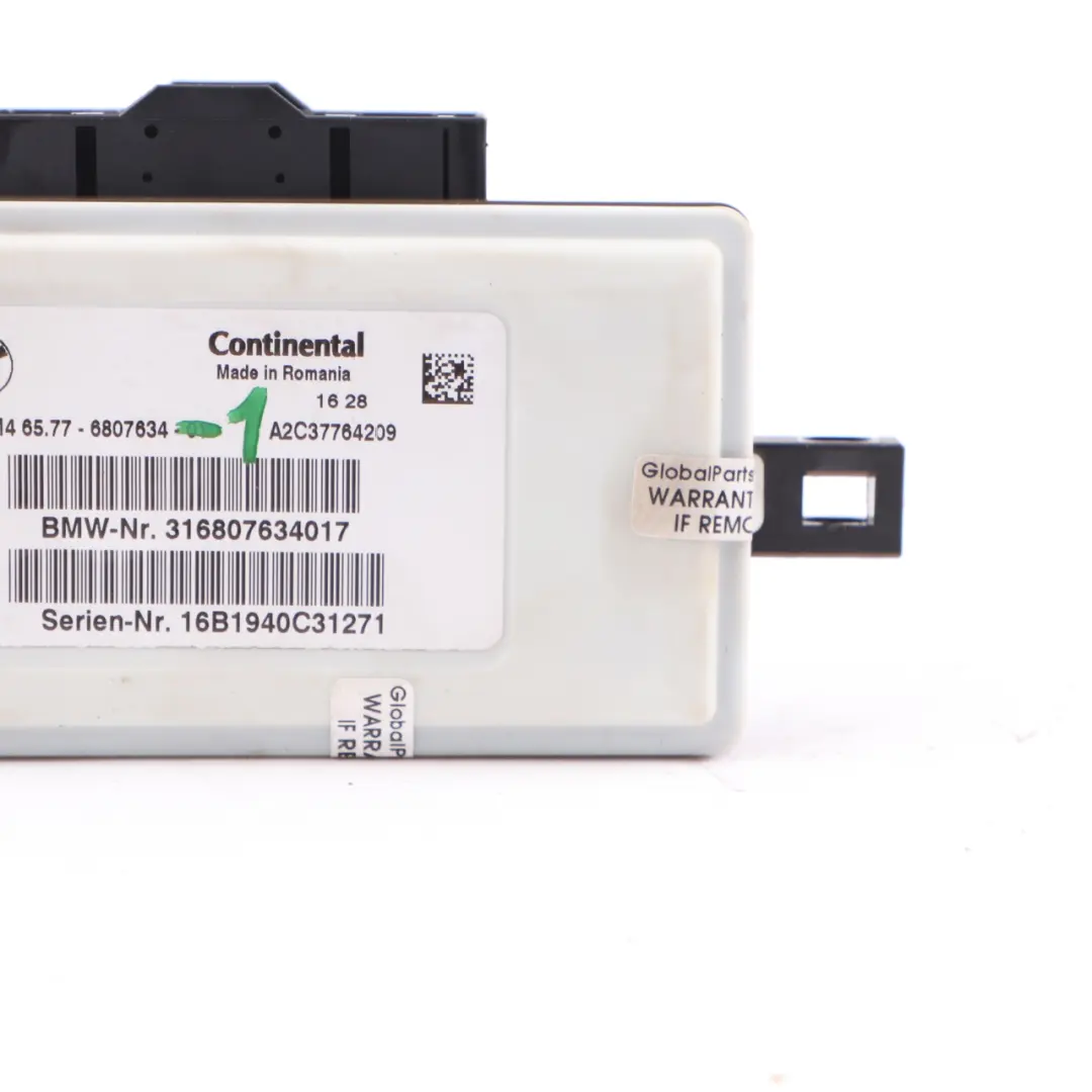 Air Module BMW F10 F11 F22 F30 LCI F32 X3 F25 SRS Control Unit ECU - SKU 6807634-1 - Part number 6807634