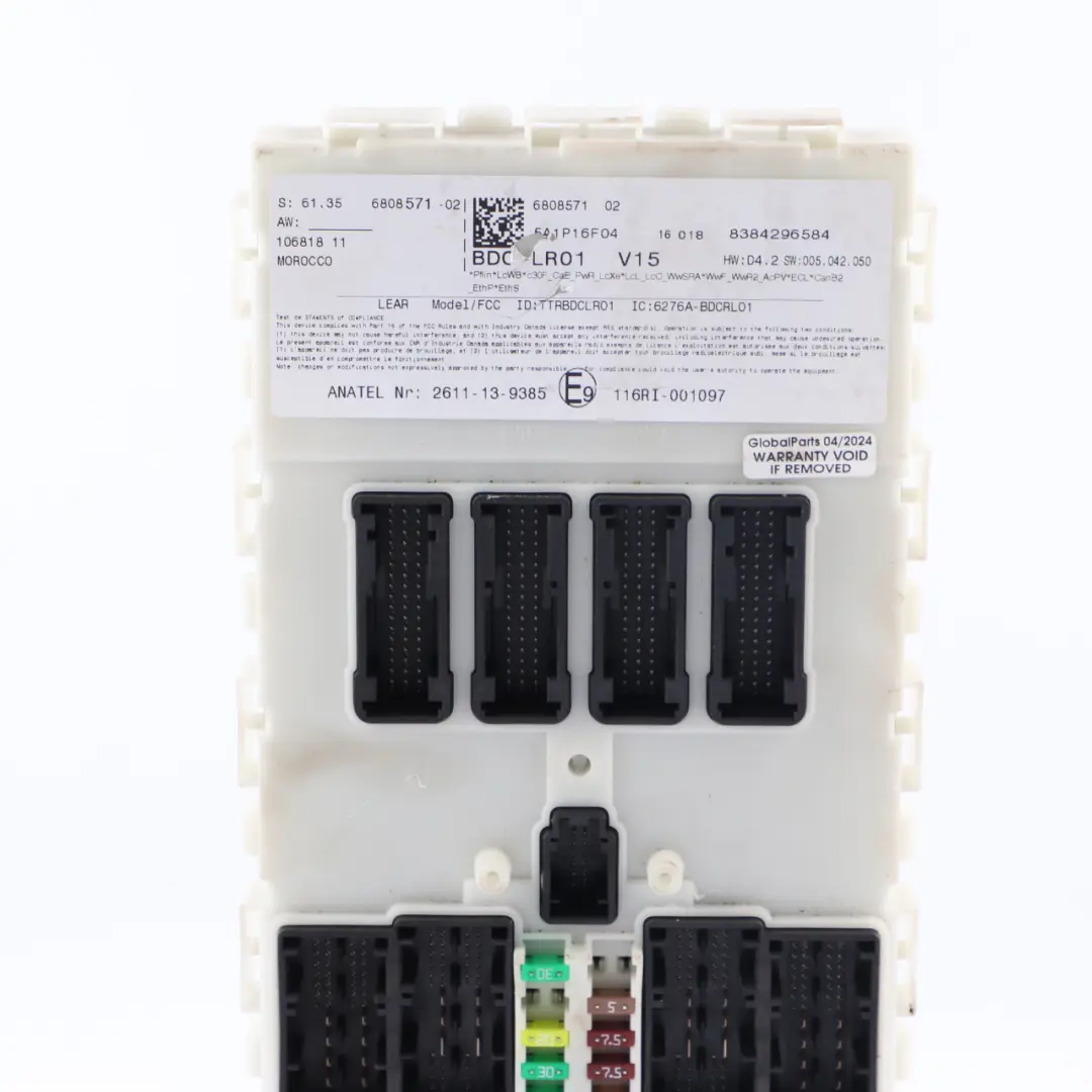 ECU Body Domain Controller BDC Module to Mini Cooper One F54 F55 F56 F60 with Part number 6808571 Mini Cooper One F54 F55 F56 F60 ECU Body Domain Controller BDC Module - SKU 6808571 - Part number 6808571