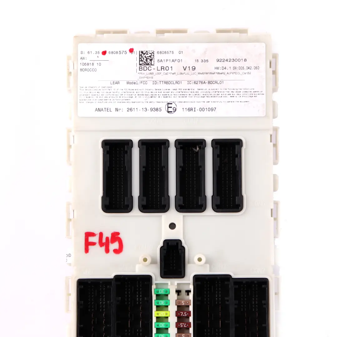 Module ECU Control Unit FEM BDC to BMW 2 Series F45 with Part number 6808575 BMW 2 Series F45 Module ECU Control Unit FEM BDC - SKU 6808575 - Part number 6808575