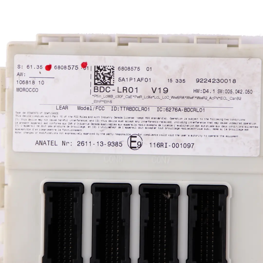 Module ECU Control Unit FEM BDC to BMW 2 Series F45 with Part number 6808575 BMW 2 Series F45 Module ECU Control Unit FEM BDC - SKU 6808575 - Part number 6808575