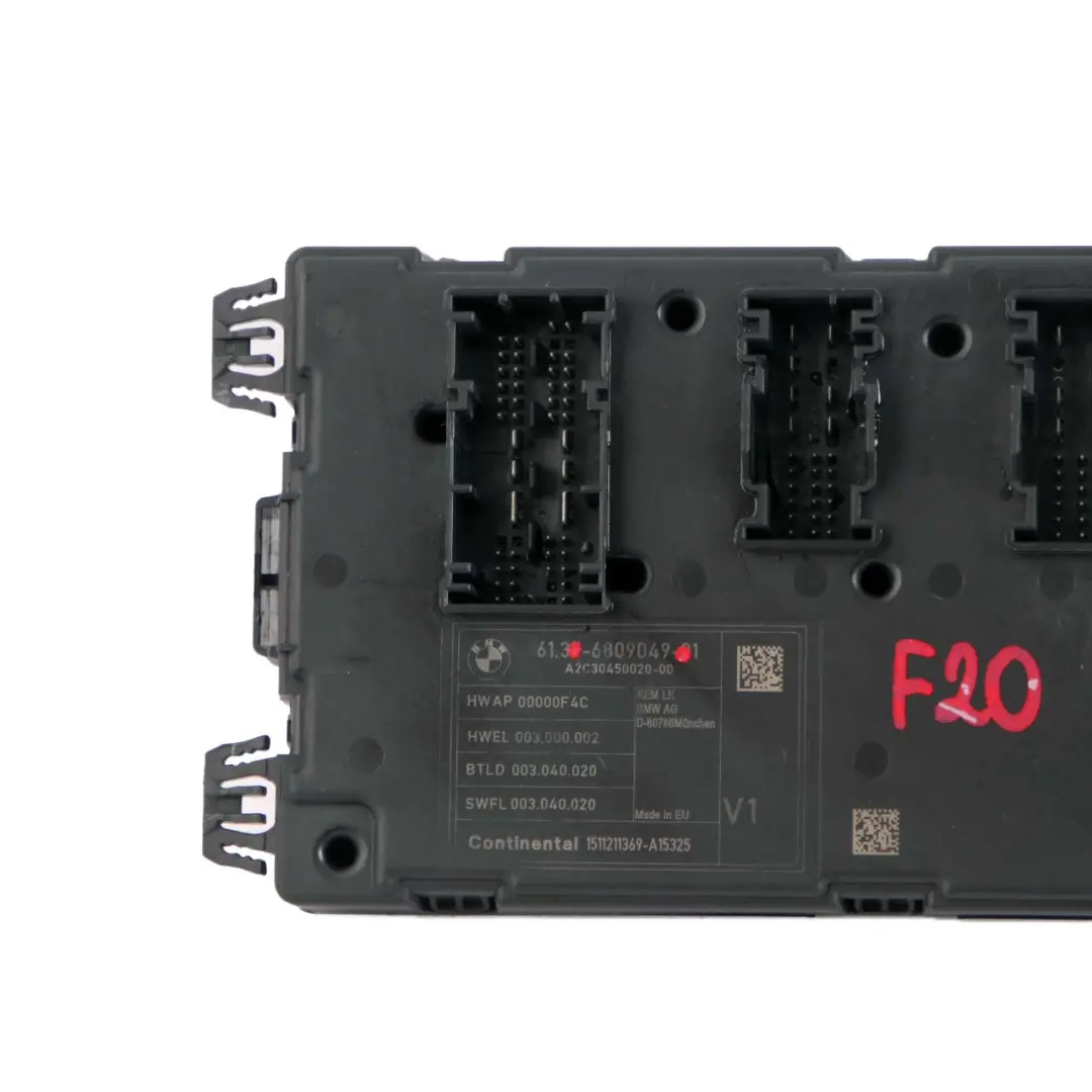 Body Control Unit Module REM to BMW F20 F21 F30 F31 F32 with Part number 6809049 BMW F20 F21 F30 F31 F32 Body Control Unit Module REM - SKU 6809049 - Part number 6809049