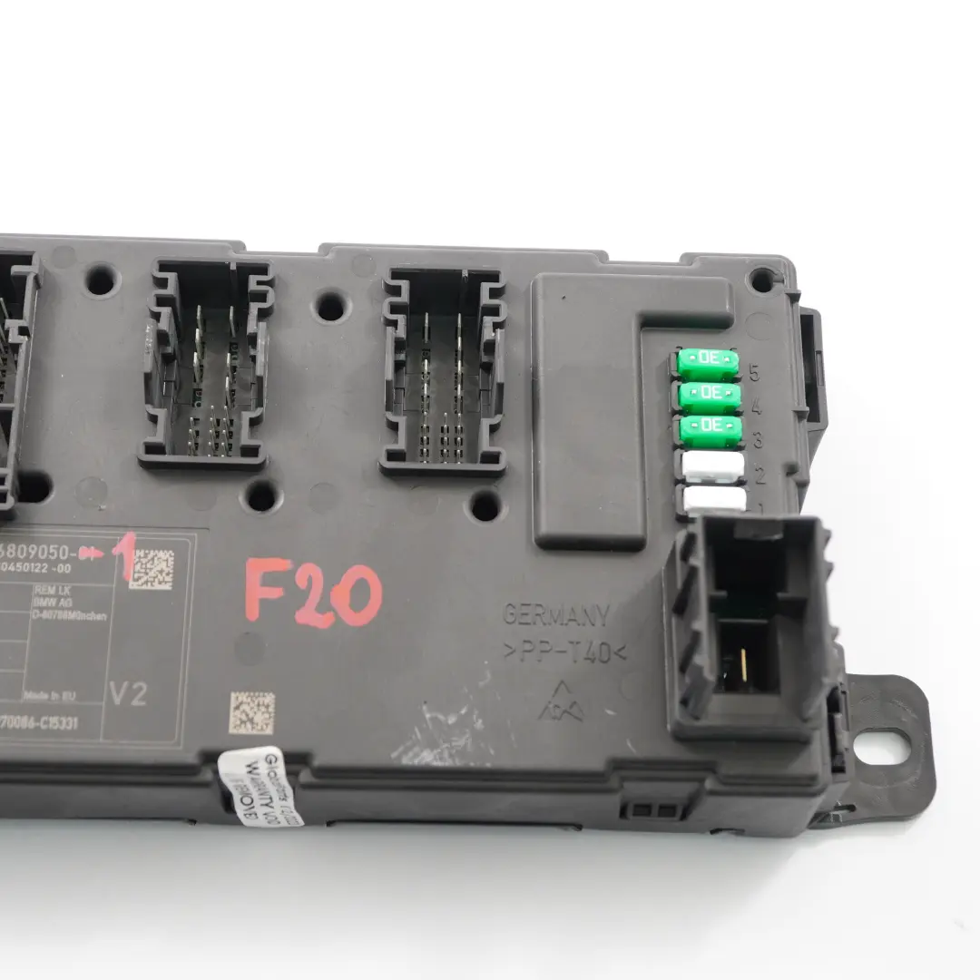 Hinteres modul REM Sicherungs kasten Steuergerät V2 ECU für BMW F20 F30 F36 mit Teilenummer 6809050 BMW F20 F30 F36 Hinteres modul REM Sicherungs kasten Steuergerät V2 ECU - SKU 6809050-1 - Teilenummer 6809050
