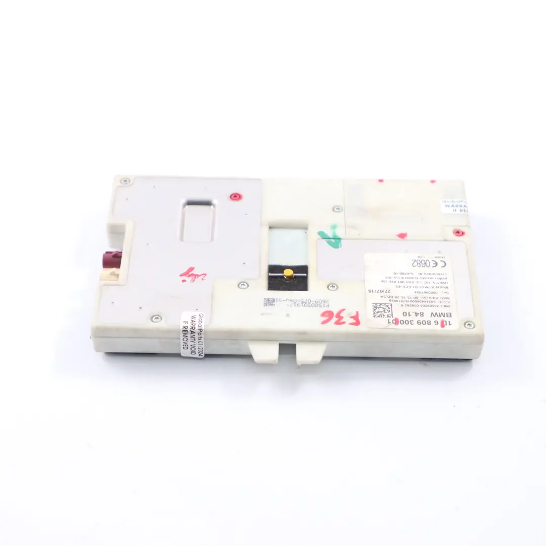 Modulo Telematico Bluetooth Telematik Controllo ECU per BMW F30 F36 G11 con numero di parte 6809300 BMW F30 F36 G11 Modulo Telematico Bluetooth Telematik Controllo ECU - SKU 6809300 - Numero di parte 6809300