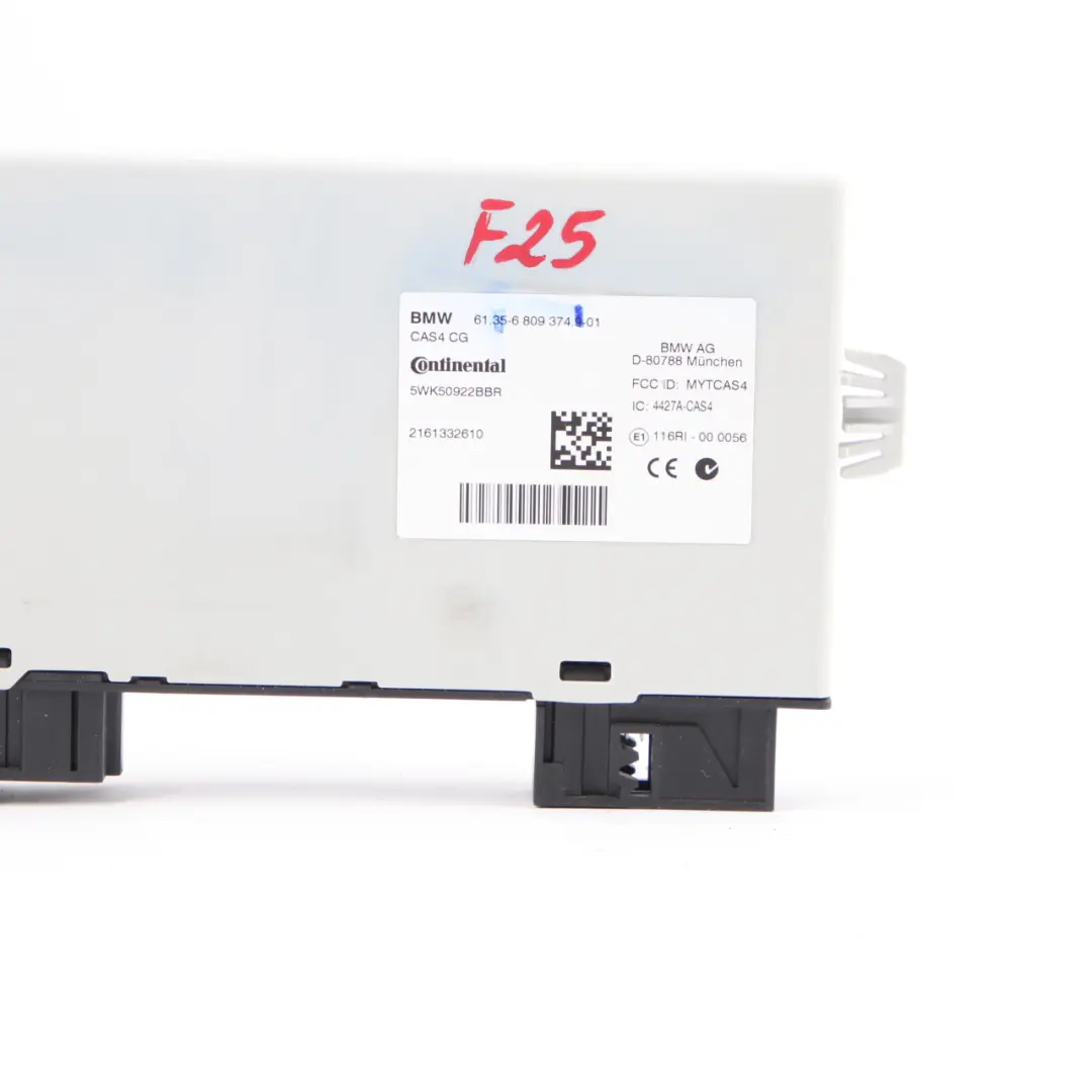  Module CAS4 BMW F01 F07 F10 F11 F12 F25 Lecture des touches de l'unité contrôle - SKU 6809374 - Numéro de pièce 6809374
