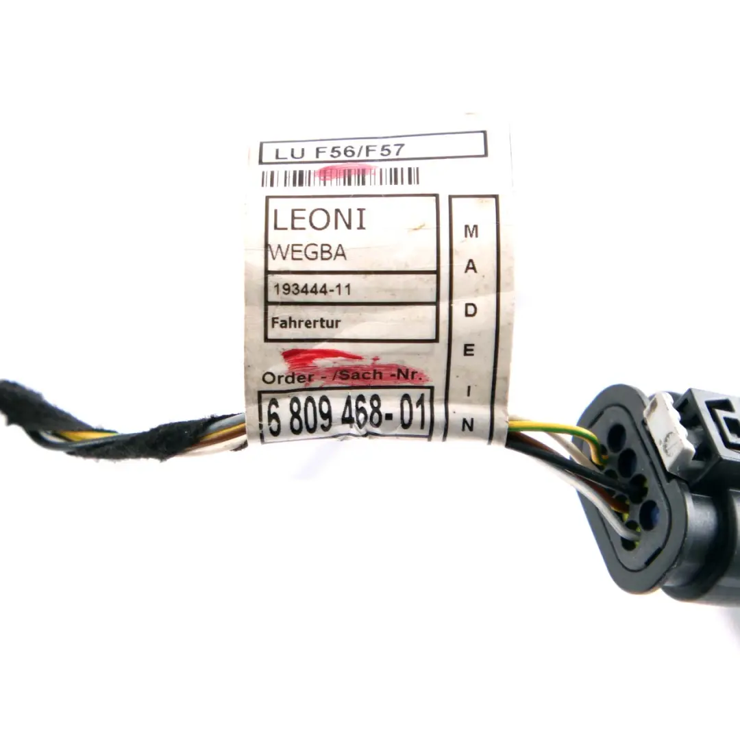 Cablaggio porta anteriore per MINI Cooper One F55 F56 con numero di parte 6809468 MINI Cooper One F55 F56 Cablaggio porta anteriore - SKU 6809468 - Numero di parte 6809468