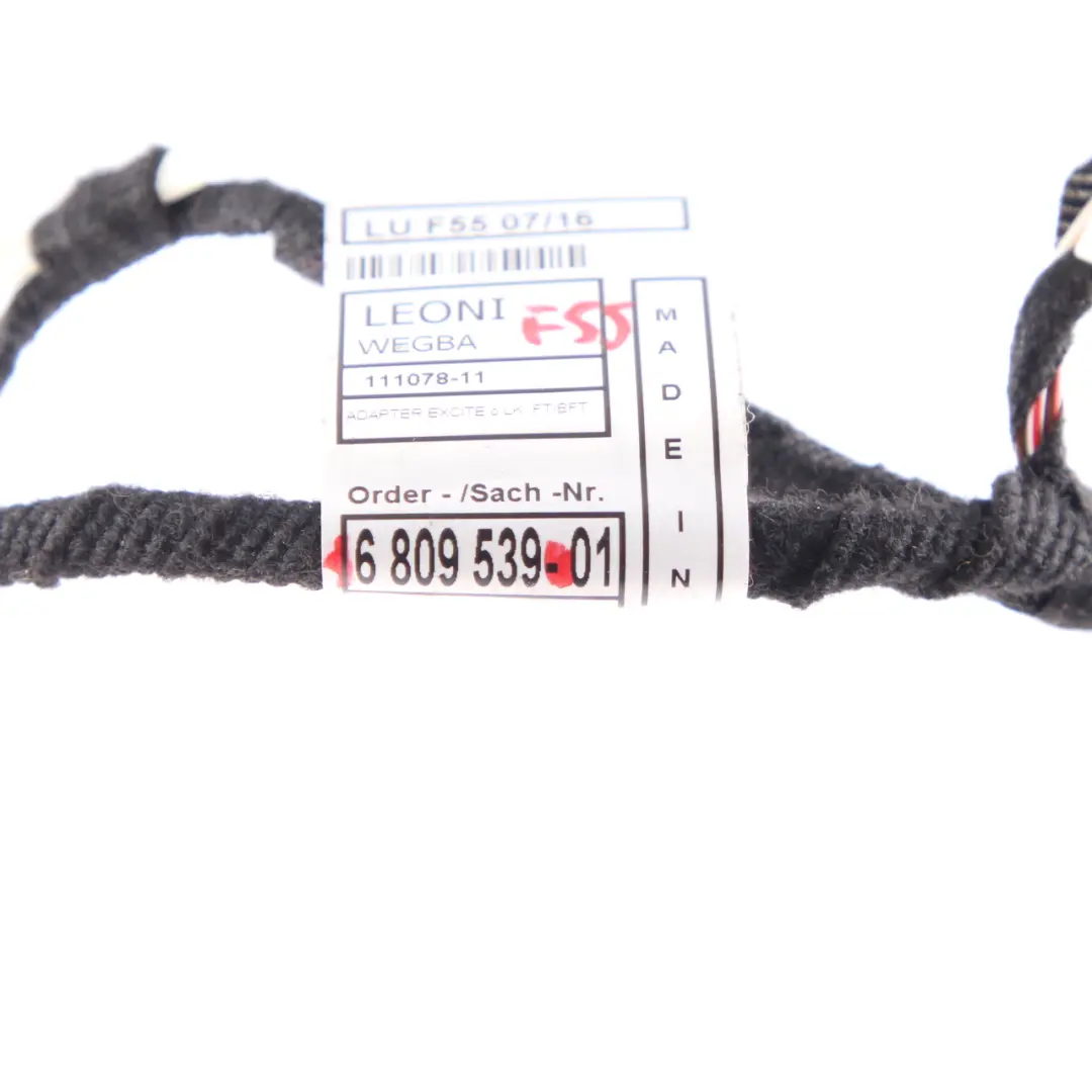 Door Cable Wiring Loom Harness to Mini Cooper One F55 with Part number 6809539 Mini Cooper One F55 Door Cable Wiring Loom Harness - SKU 6809539 - Part number 6809539