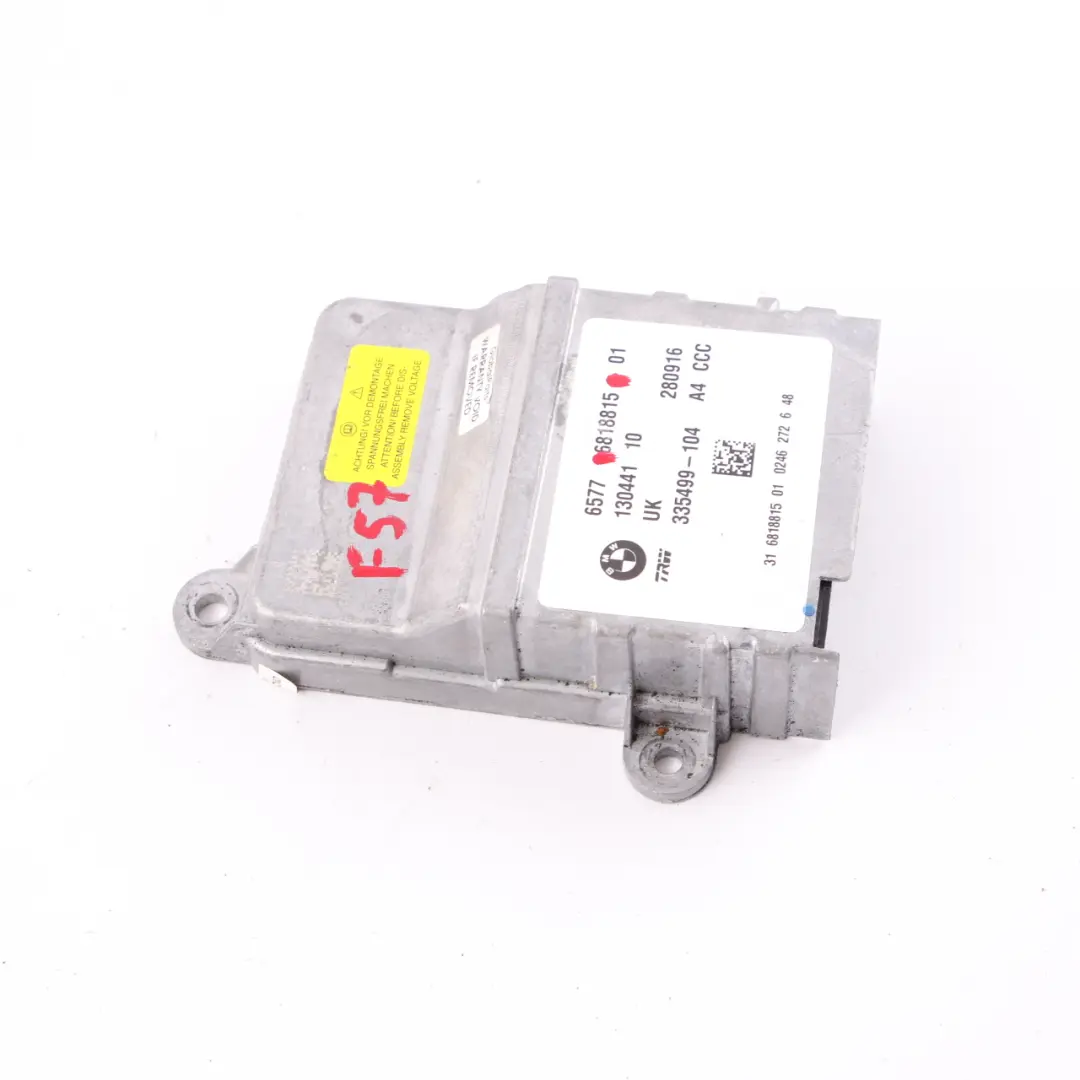 Mini Cooper One F57 Convertible Airbag ECU Control Unit Module - SKU 6818815 - Part number 6818815