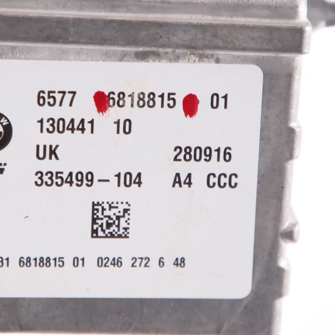 Airbag ECU Control Unit Module to Mini Cooper One F57 Convertible with Part number 6818815 Mini Cooper One F57 Convertible Airbag ECU Control Unit Module - SKU 6818815 - Part number 6818815