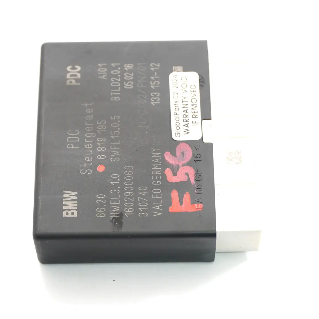 Modulo PDC BMW F45 X3 F25 Mini F55 F56 Unità sensore distanza parcheggio per con numero di parte 6819195 Modulo PDC BMW F45 X3 F25 Mini F55 F56 Unità sensore distanza parcheggio - SKU 6819195 - Numero di parte 6819195